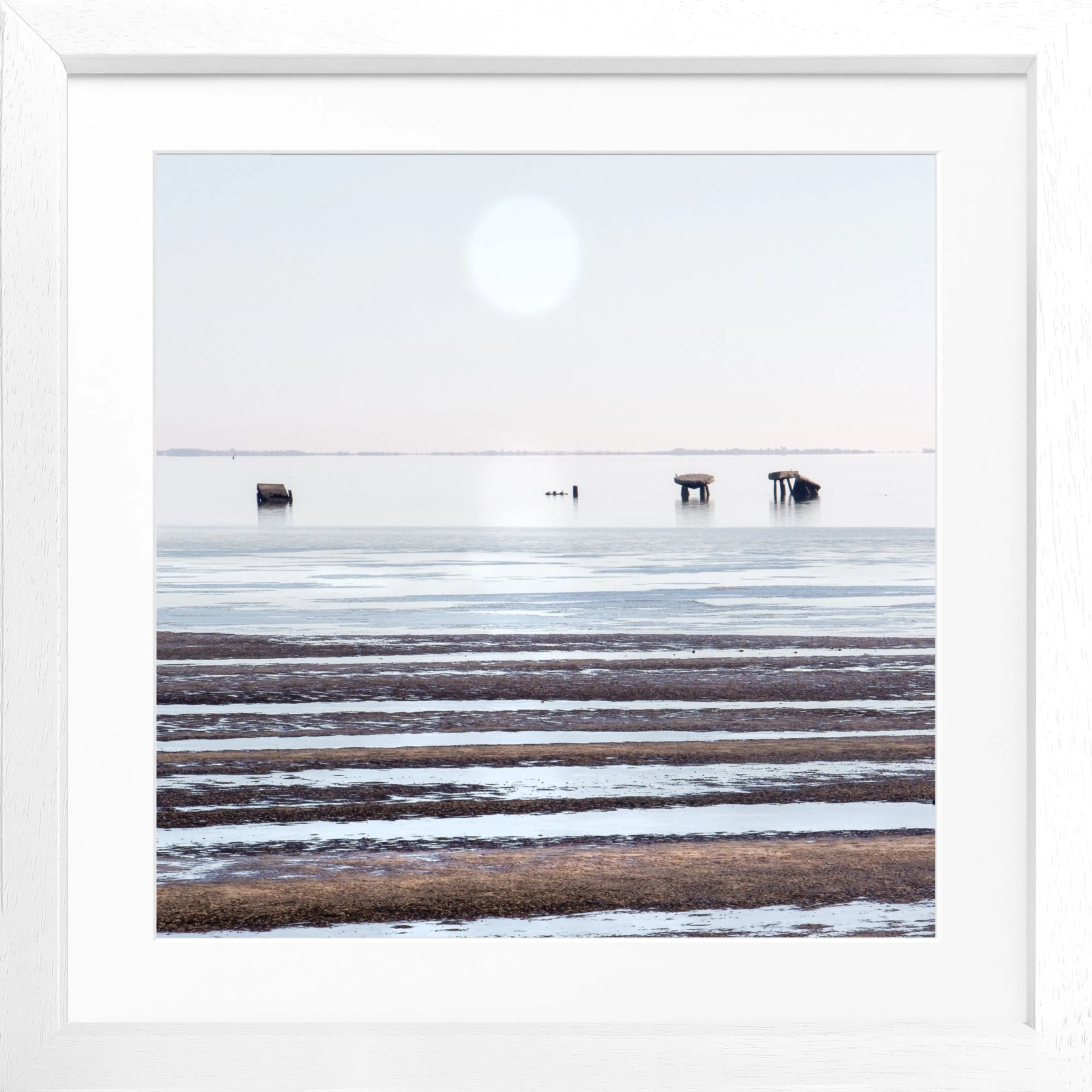 Poster mit Rahmen ’Wattenmeer’ Sylt SY72Q - Wandbilder