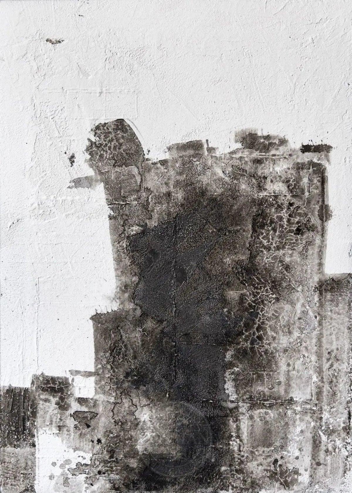Abstraktes Kunst-Poster von Cosman-Photocollection mit weißen Rand, A4-Größe, moderner Druck auf Papier