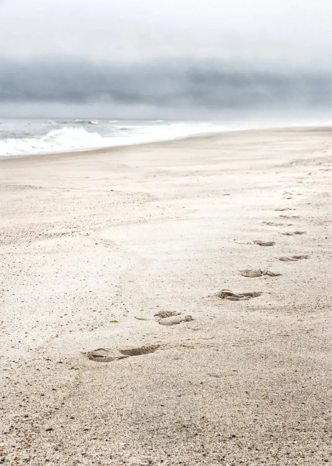 Schwarz-weiß Poster von Cosman-Photocollection, Hamptons Beach auf Long Island, 21x29,7 cm, mit weißem Rand