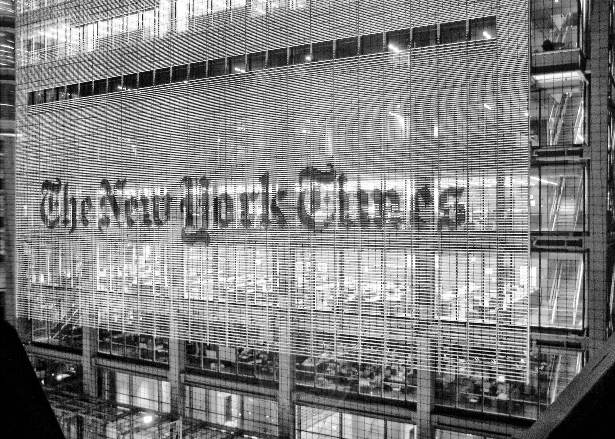 Schwarz-weiß Poster von New York "Times" NY98 von Cosman-Photocollection, mit weißem Rand, A4-Größe 29,7x21cm