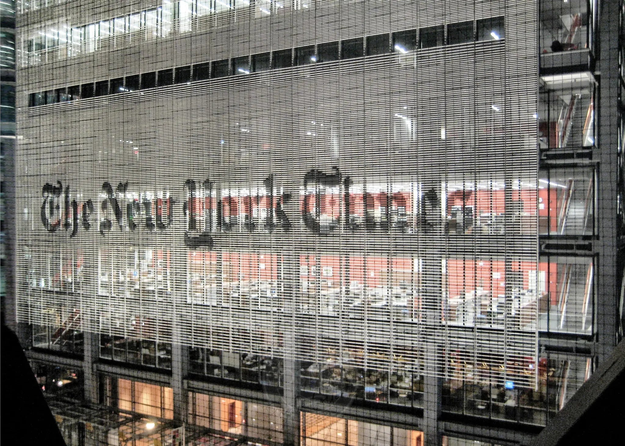 Schwarz-weiß Poster des New York "Times" Drucks von Cosman-Photocollection, mit weißem Rand, A4-Größe 29,7x21 cm