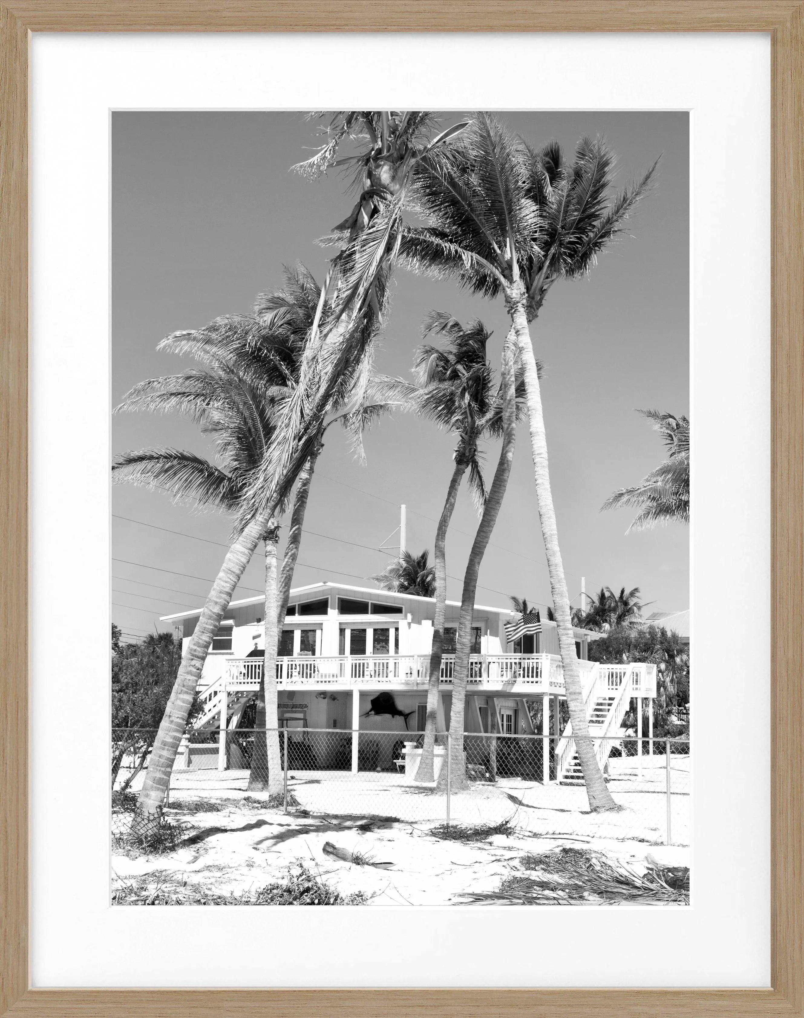 Poster mit Rahmen Florida Key West ’Beach House’ FL26