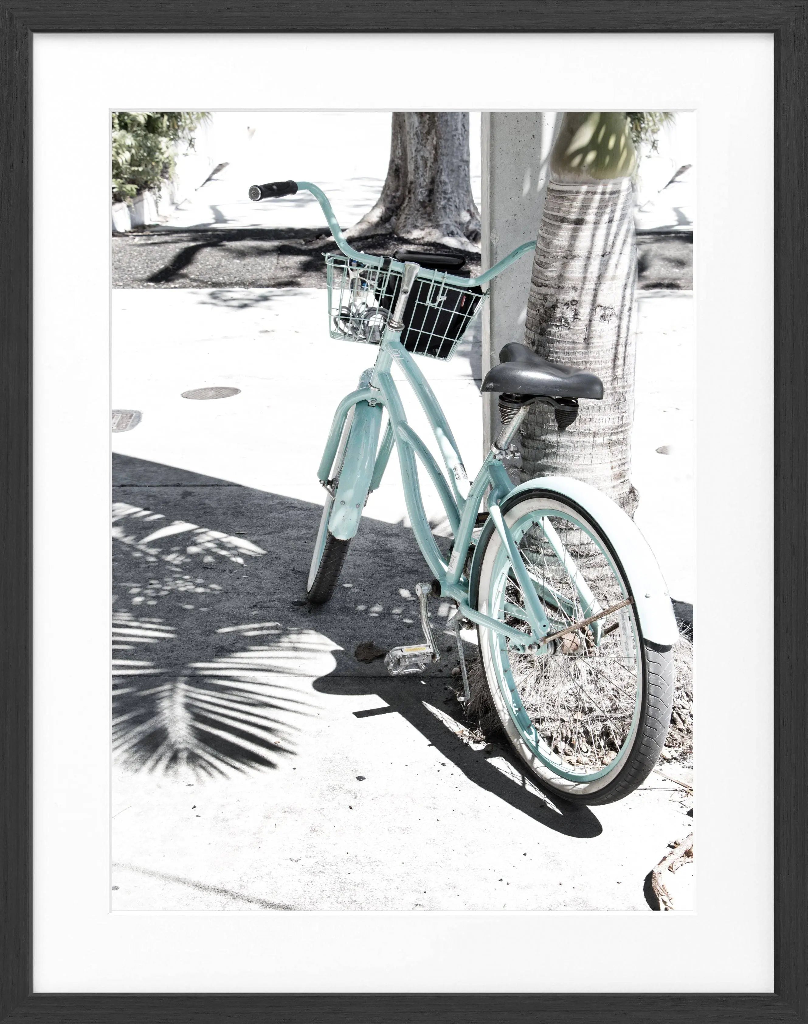 Poster mit Rahmen Florida Key West ’Bike’ FL29 - Wandbilder