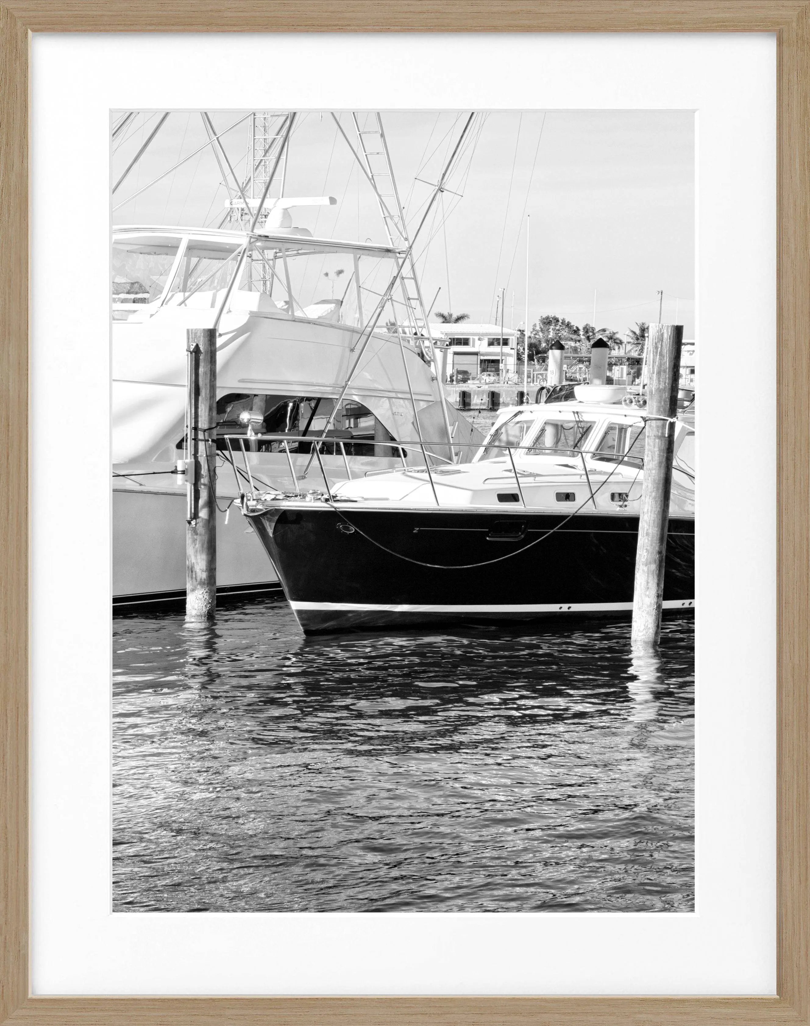 Poster mit Rahmen Florida Key West ’Boat’ FL19 - Wandbilder