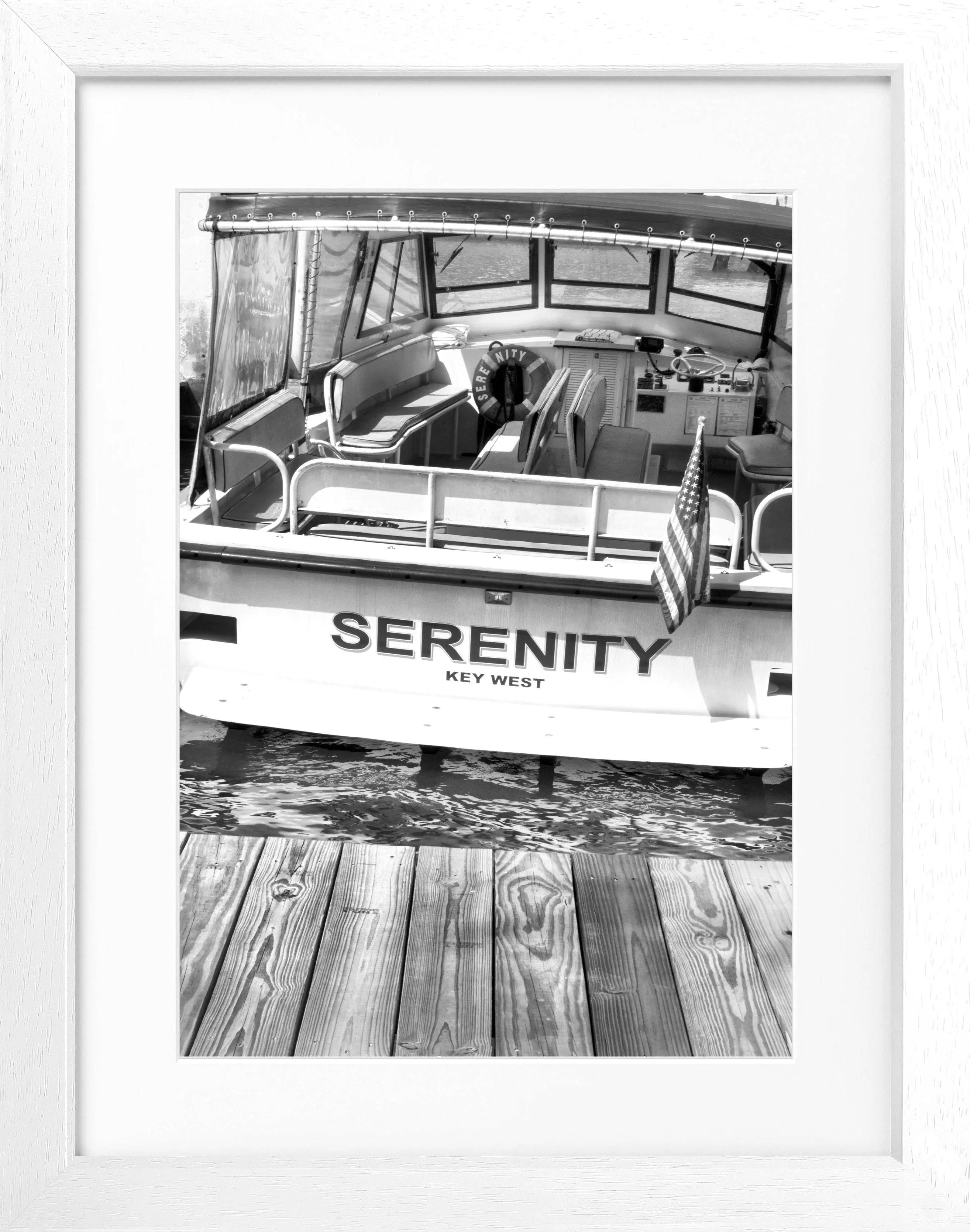 Poster mit Rahmen Florida Key West ’Boat’ FL25 - Wandbilder