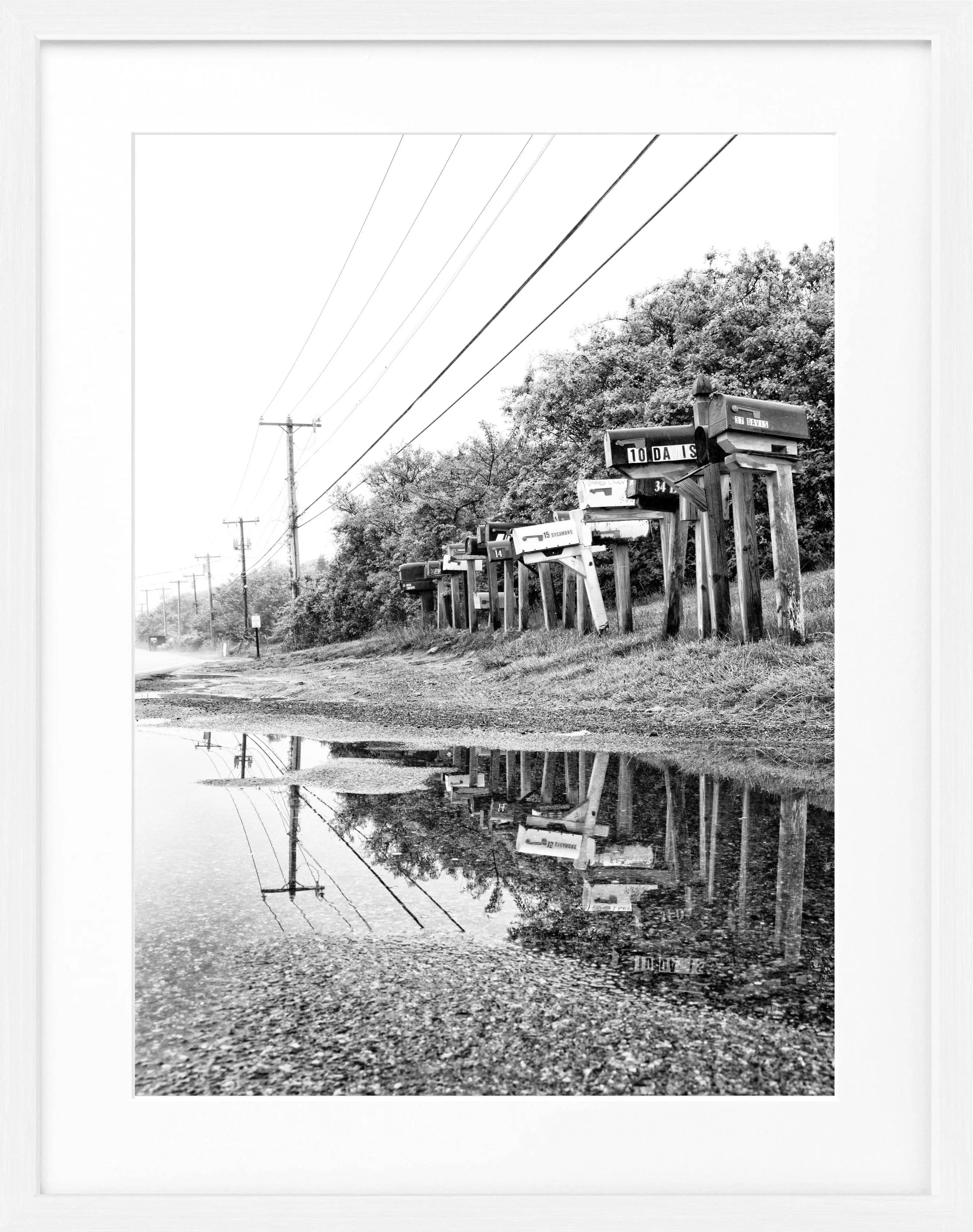 Poster mit Rahmen Hamptons Long Island ’Mailbox’ HM25