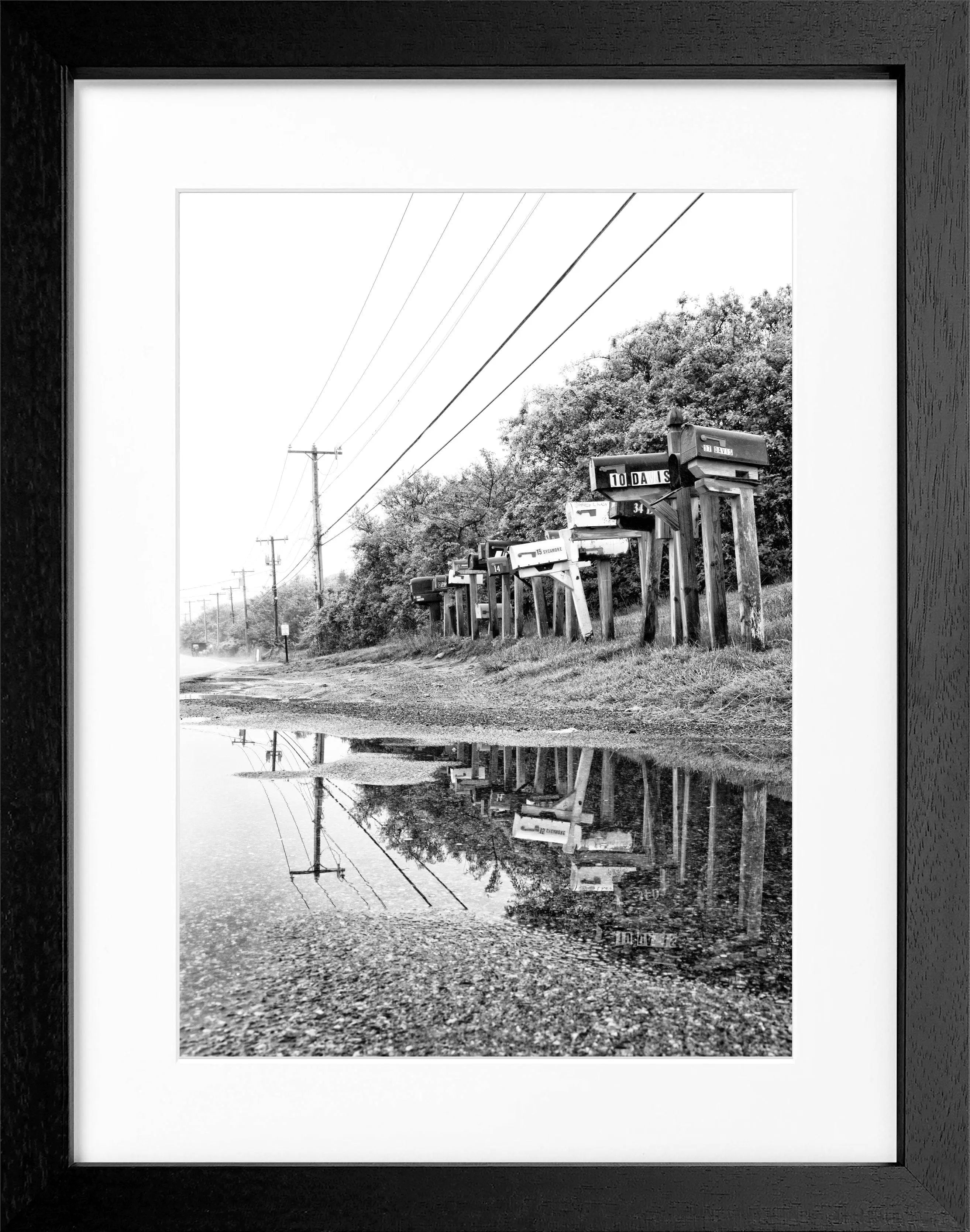 Poster mit Rahmen Hamptons Long Island ’Mailbox’ HM25