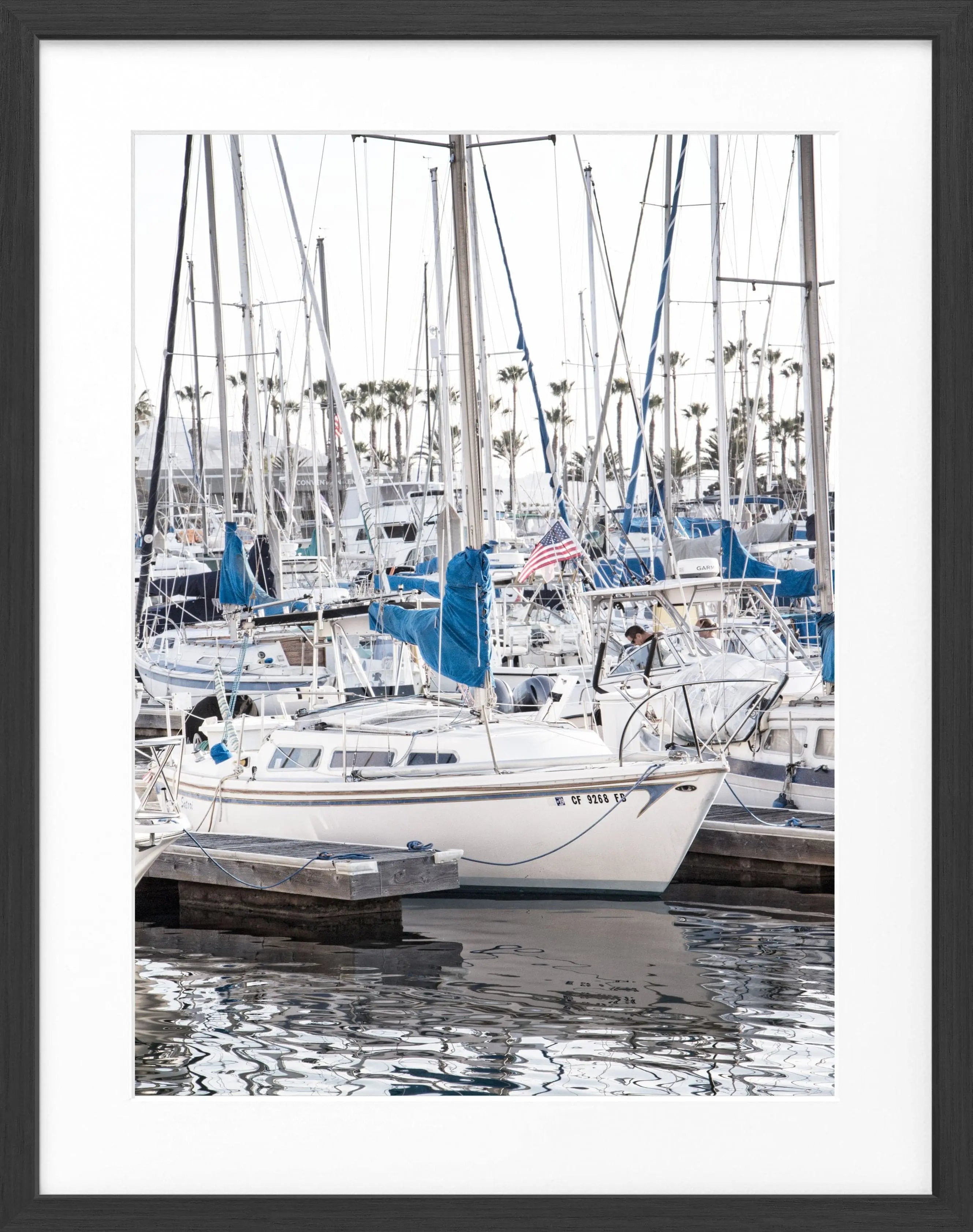 Poster mit Rahmen Kalifornien ’Boat’ K177 - Wandbilder