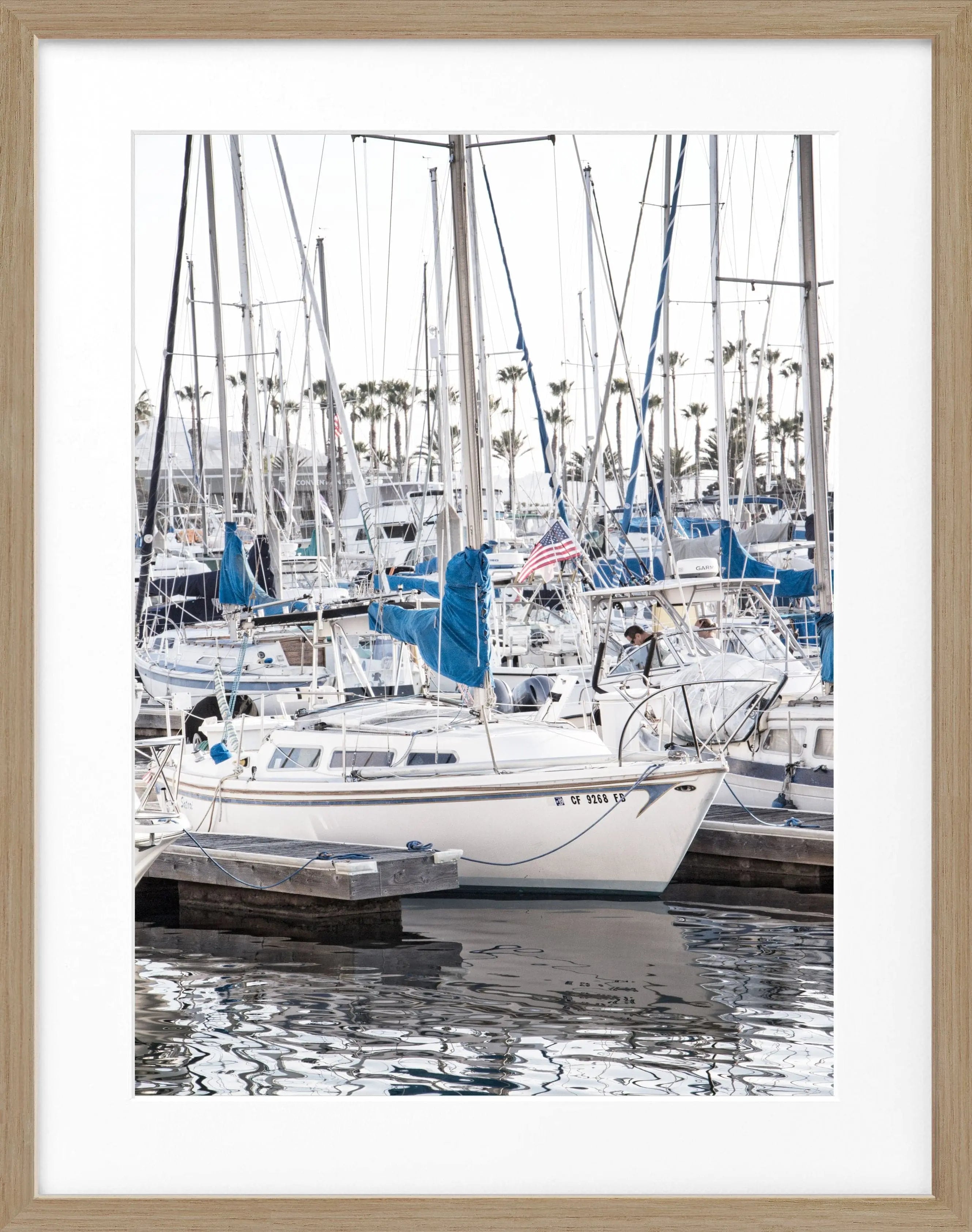 Poster mit Rahmen Kalifornien ’Boat’ K177 - Wandbilder