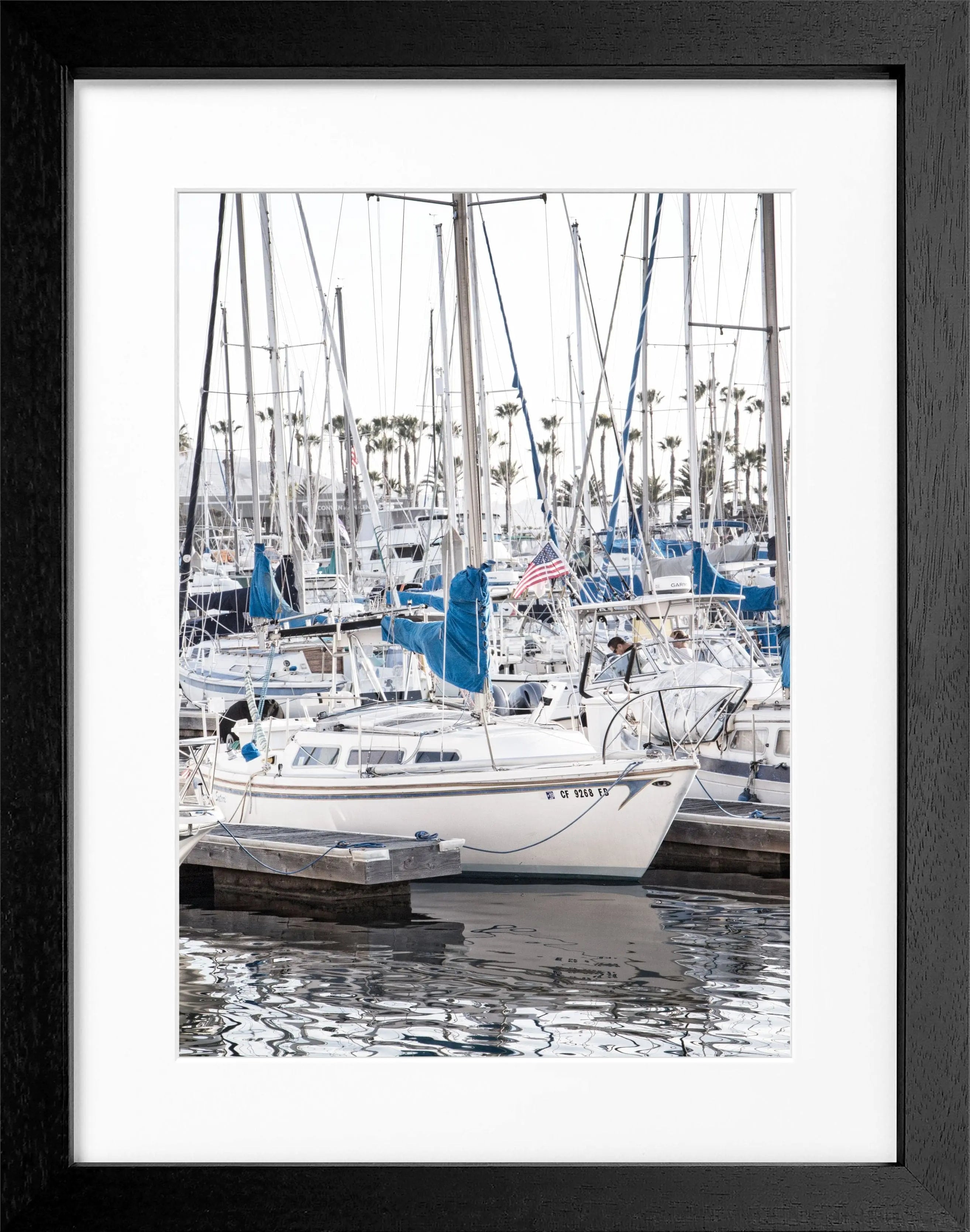 Poster mit Rahmen Kalifornien ’Boat’ K177 - Wandbilder