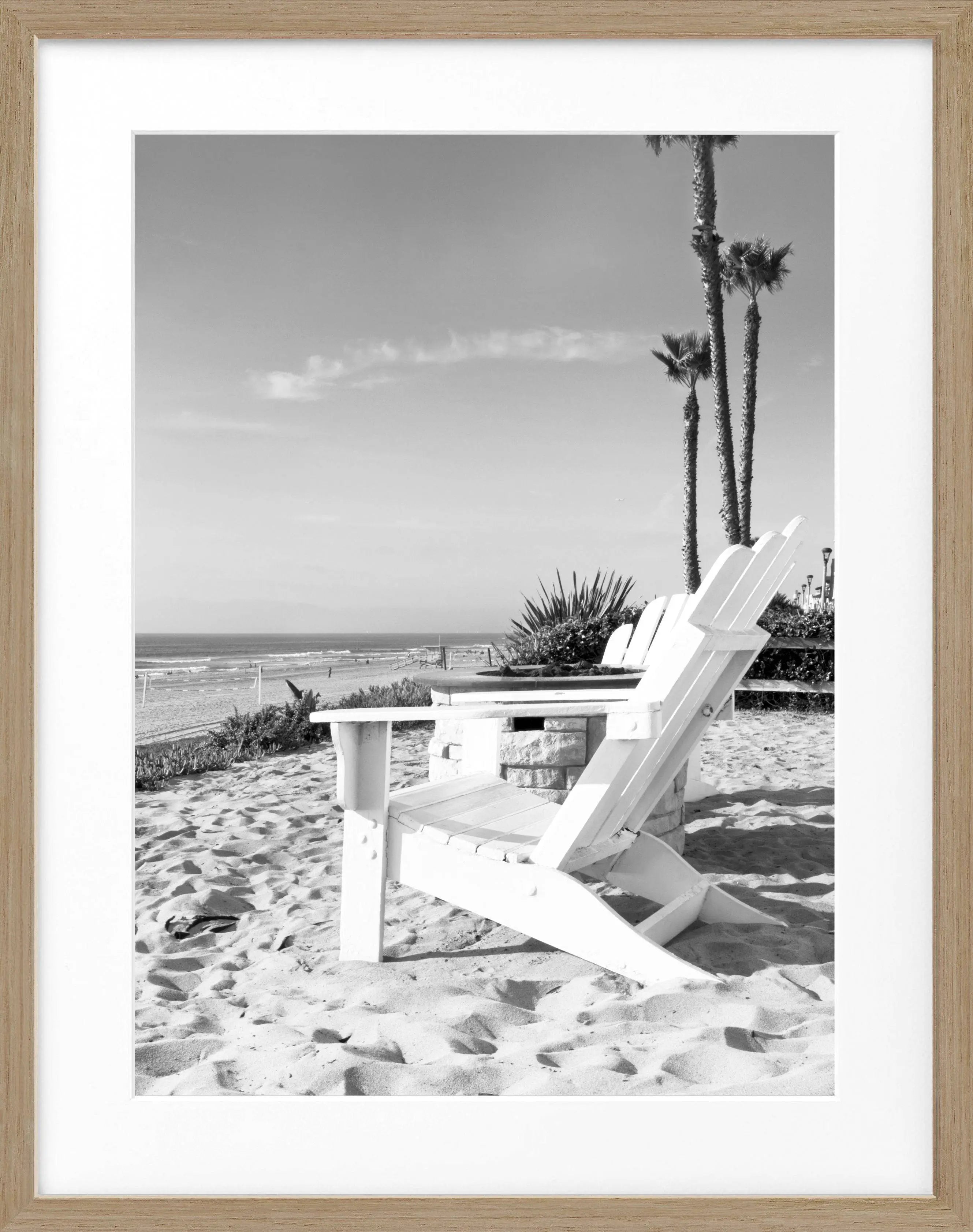 Poster mit Rahmen Kalifornien ’Deckchair’ K179 - Wandbilder