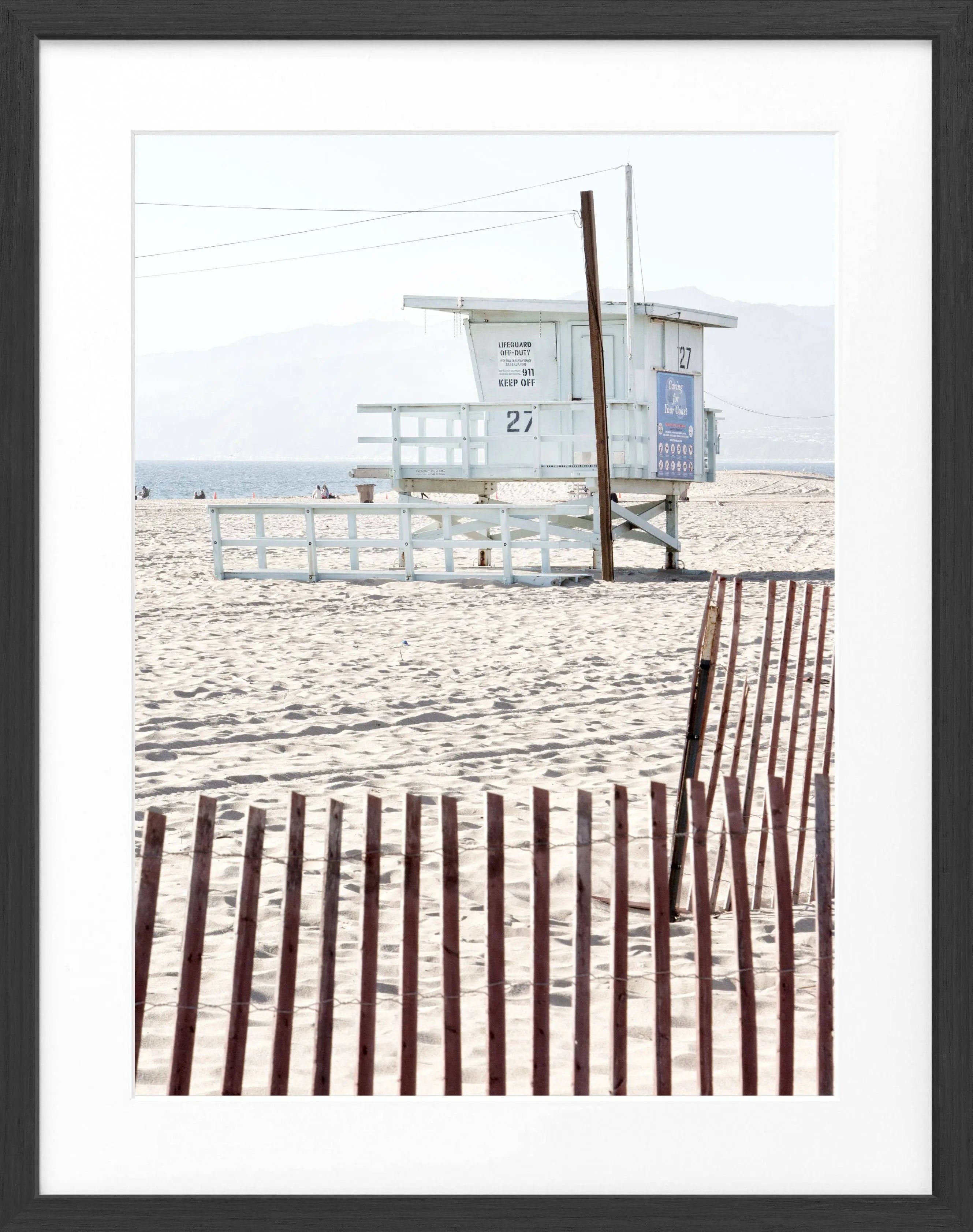 Poster mit Rahmen Kalifornien ’Lifeguard’ K122 - Wandbilder