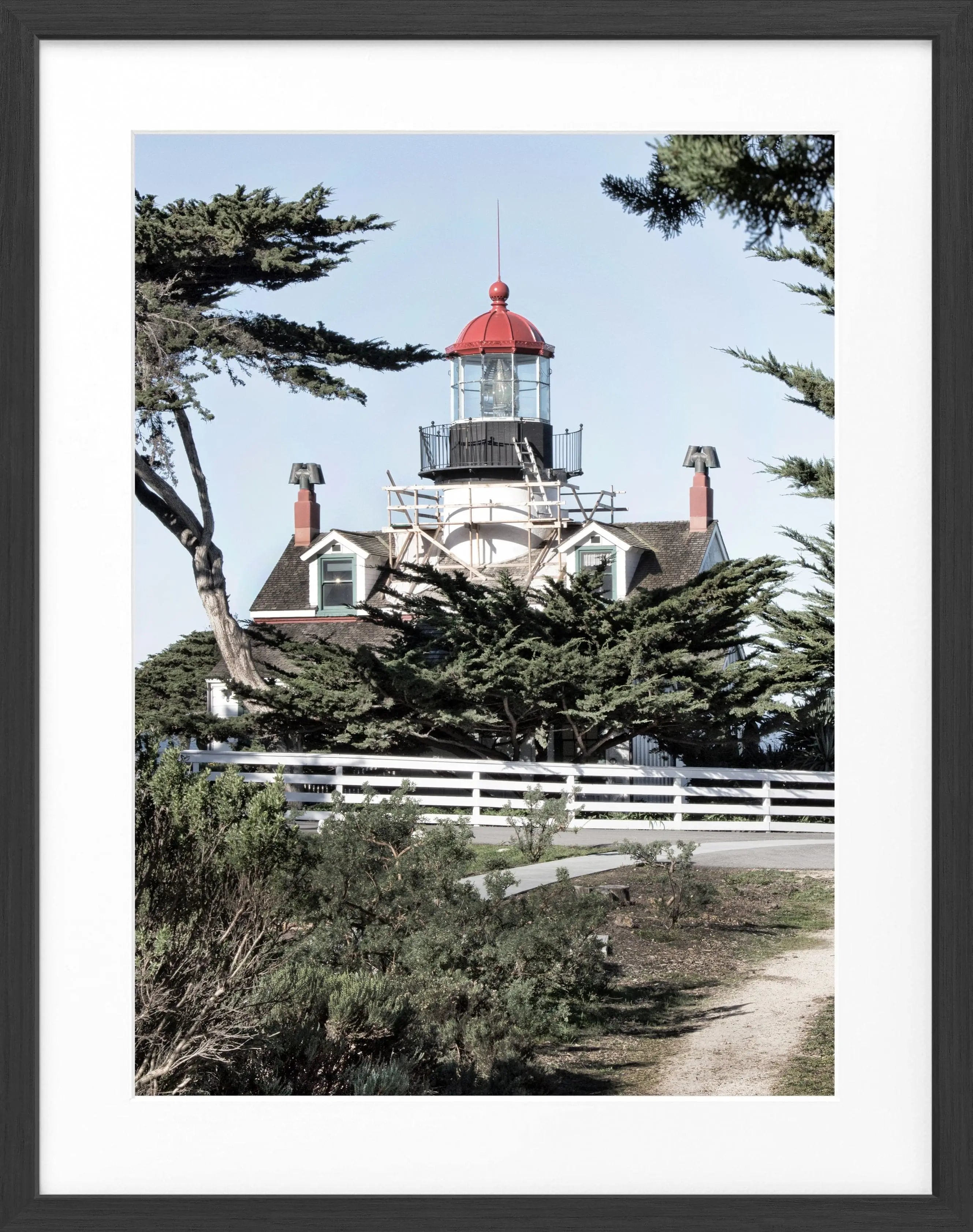 Poster mit Rahmen Kalifornien ’Lighthouse’ L09 - Wandbilder