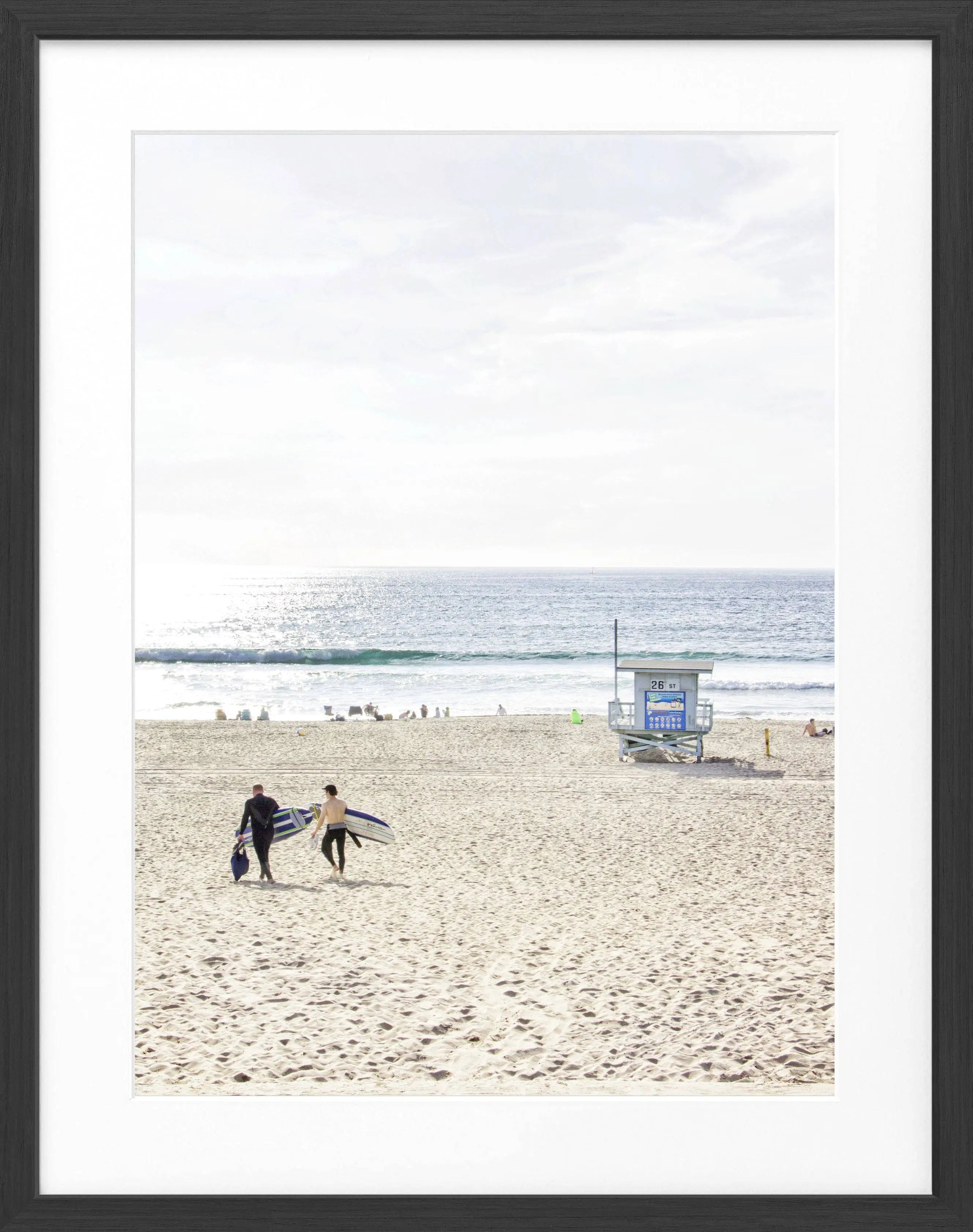 Poster mit Rahmen Kalifornien Manhattan Beach K183
