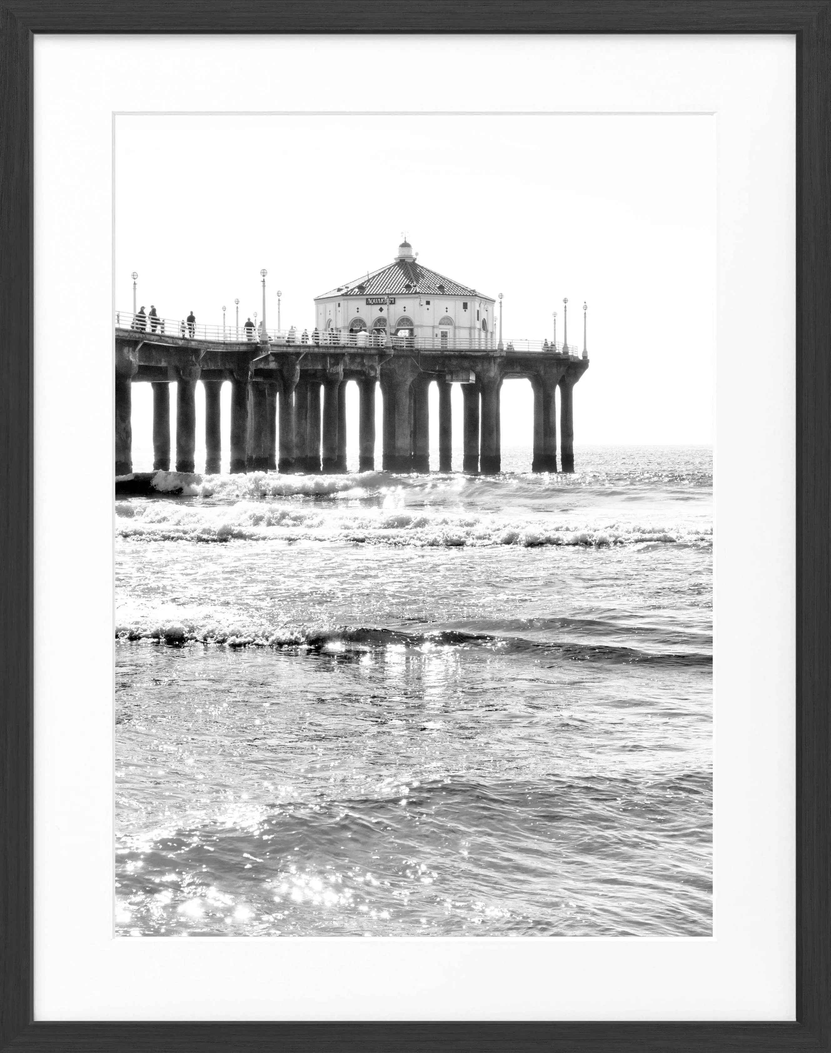 Poster mit Rahmen Kalifornien Manhattan Beach ’Pier’ K189