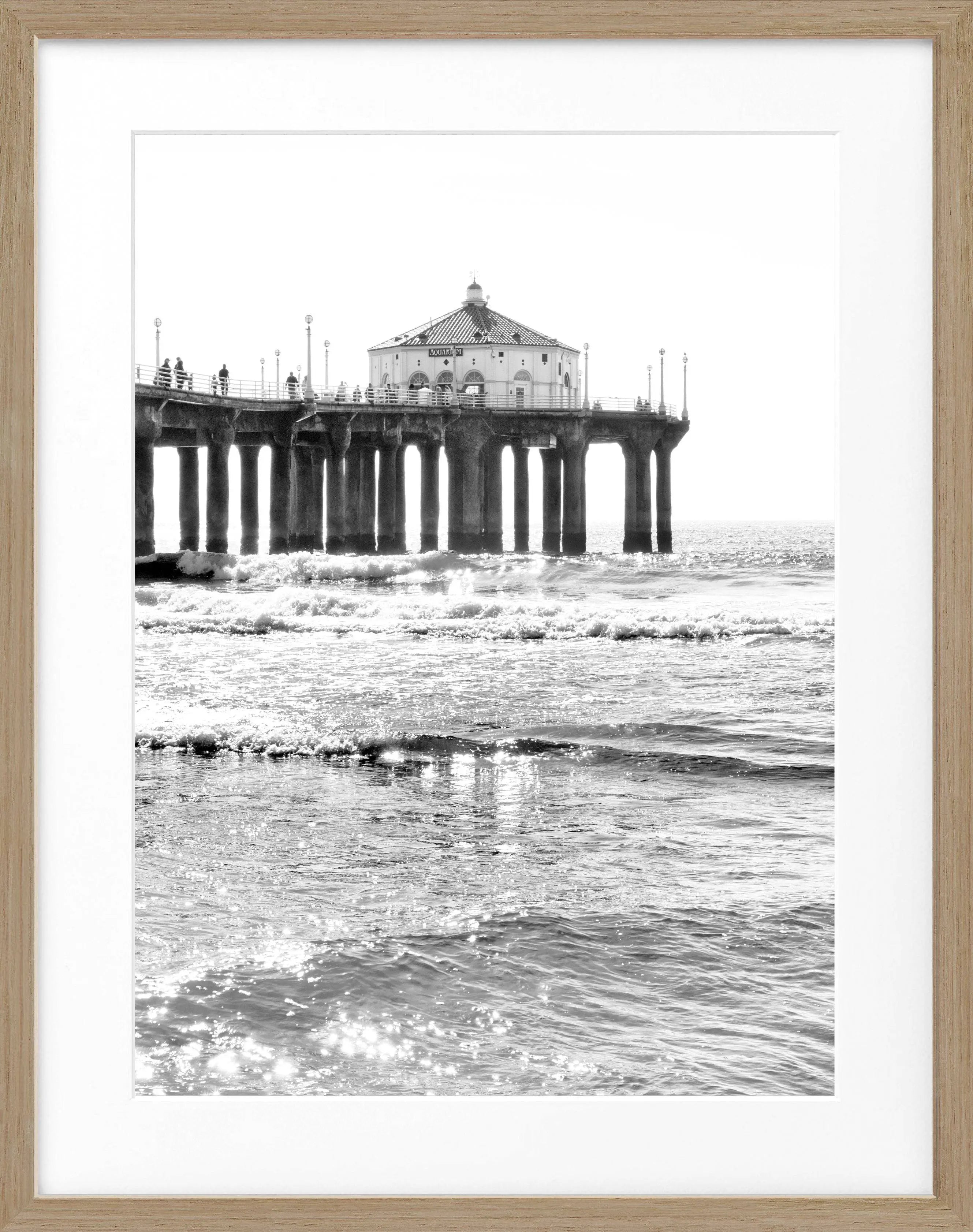 Poster mit Rahmen Kalifornien Manhattan Beach ’Pier’ K189