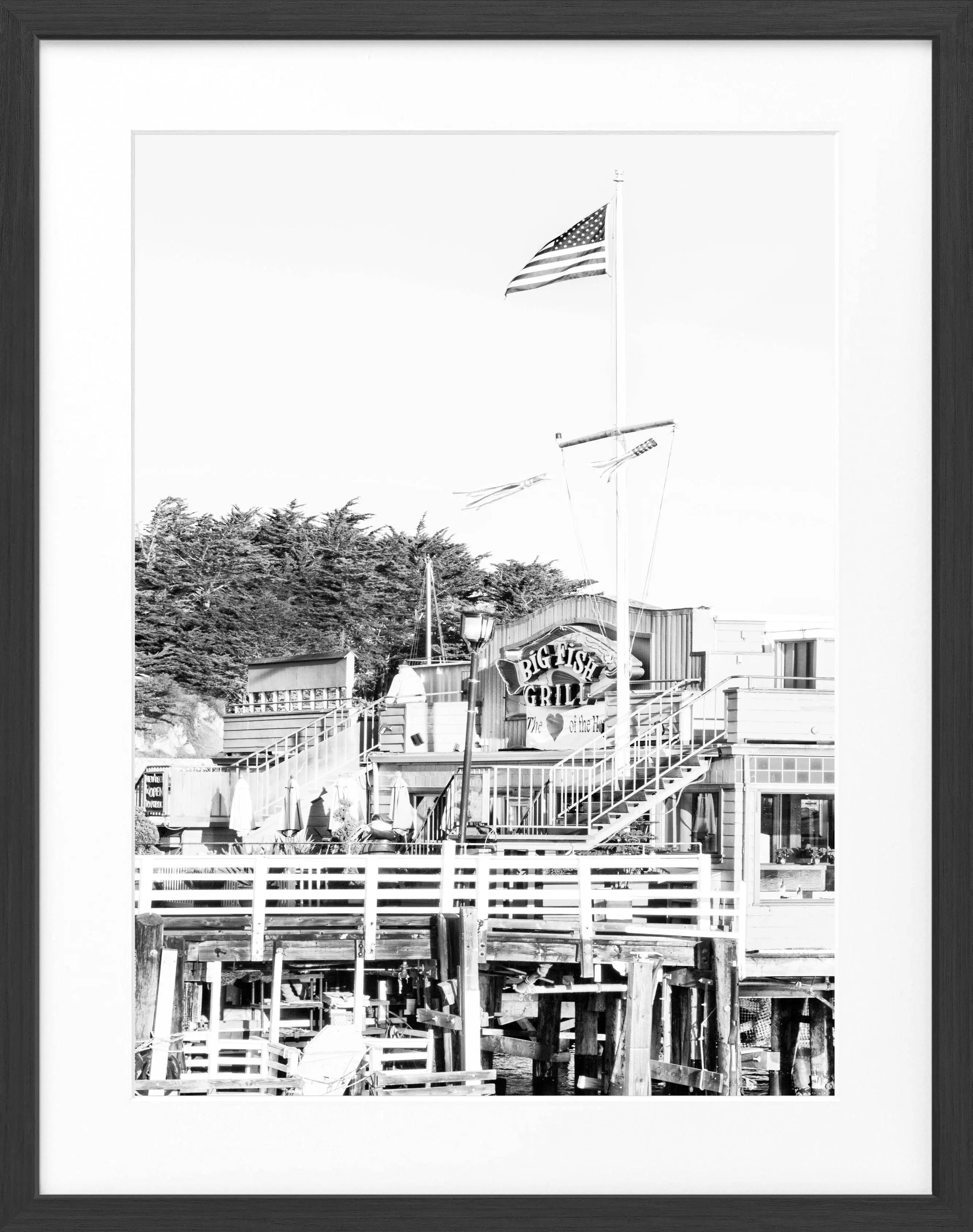 Poster mit Rahmen Kalifornien Monterey K10 - Wandbilder