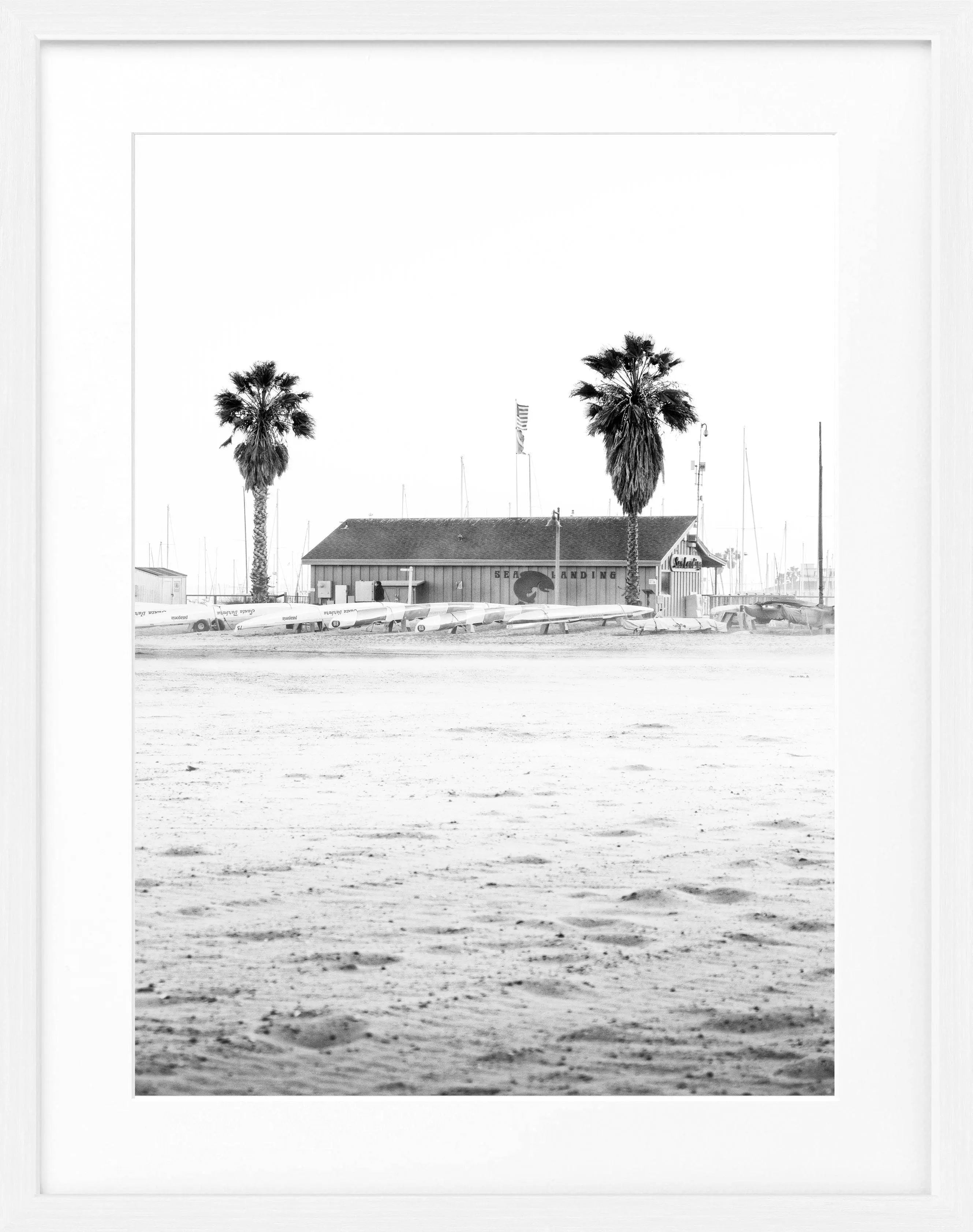 Poster mit Rahmen Kalifornien Santa Barbara ’Beach’ K23