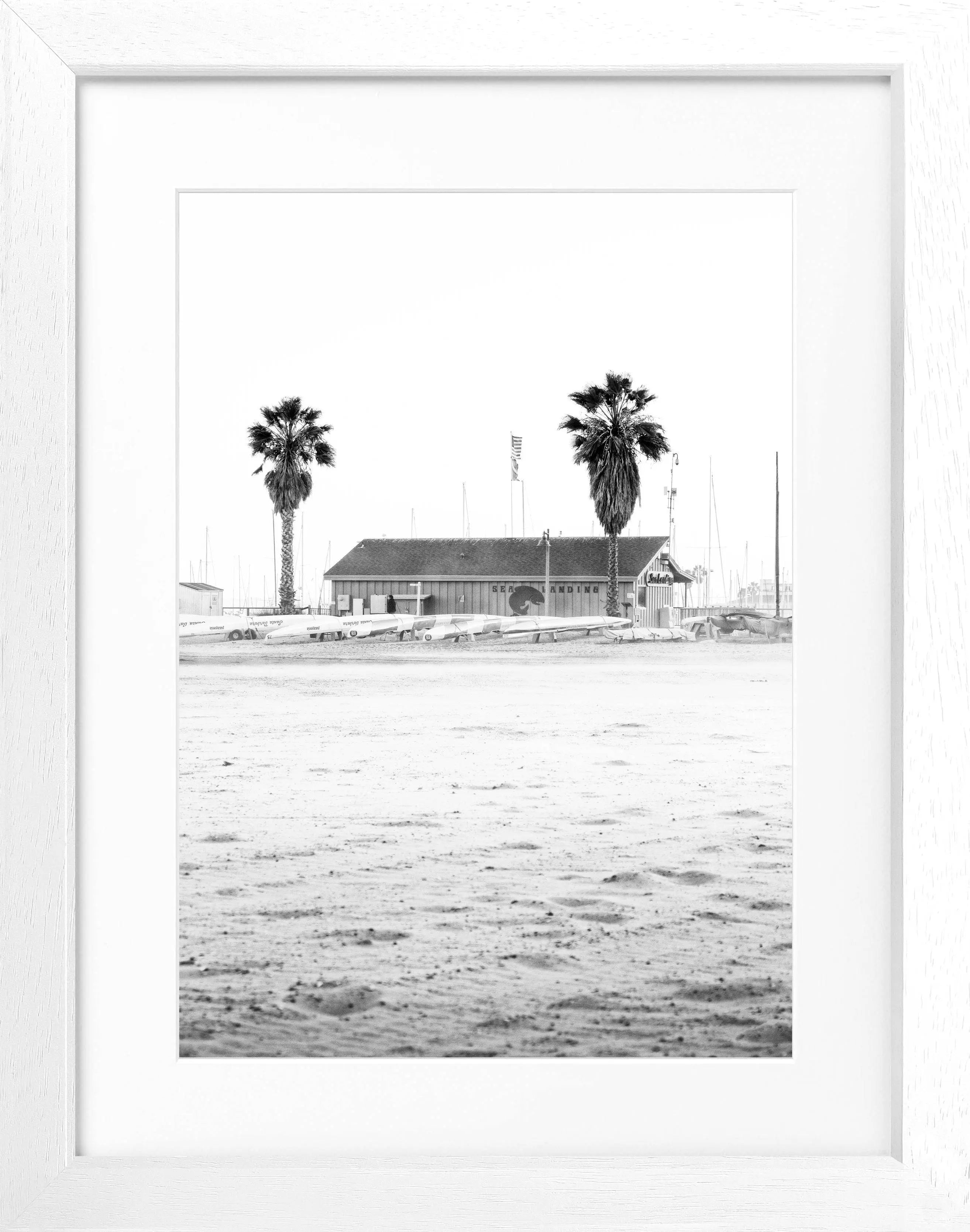 Poster mit Rahmen Kalifornien Santa Barbara ’Beach’ K23