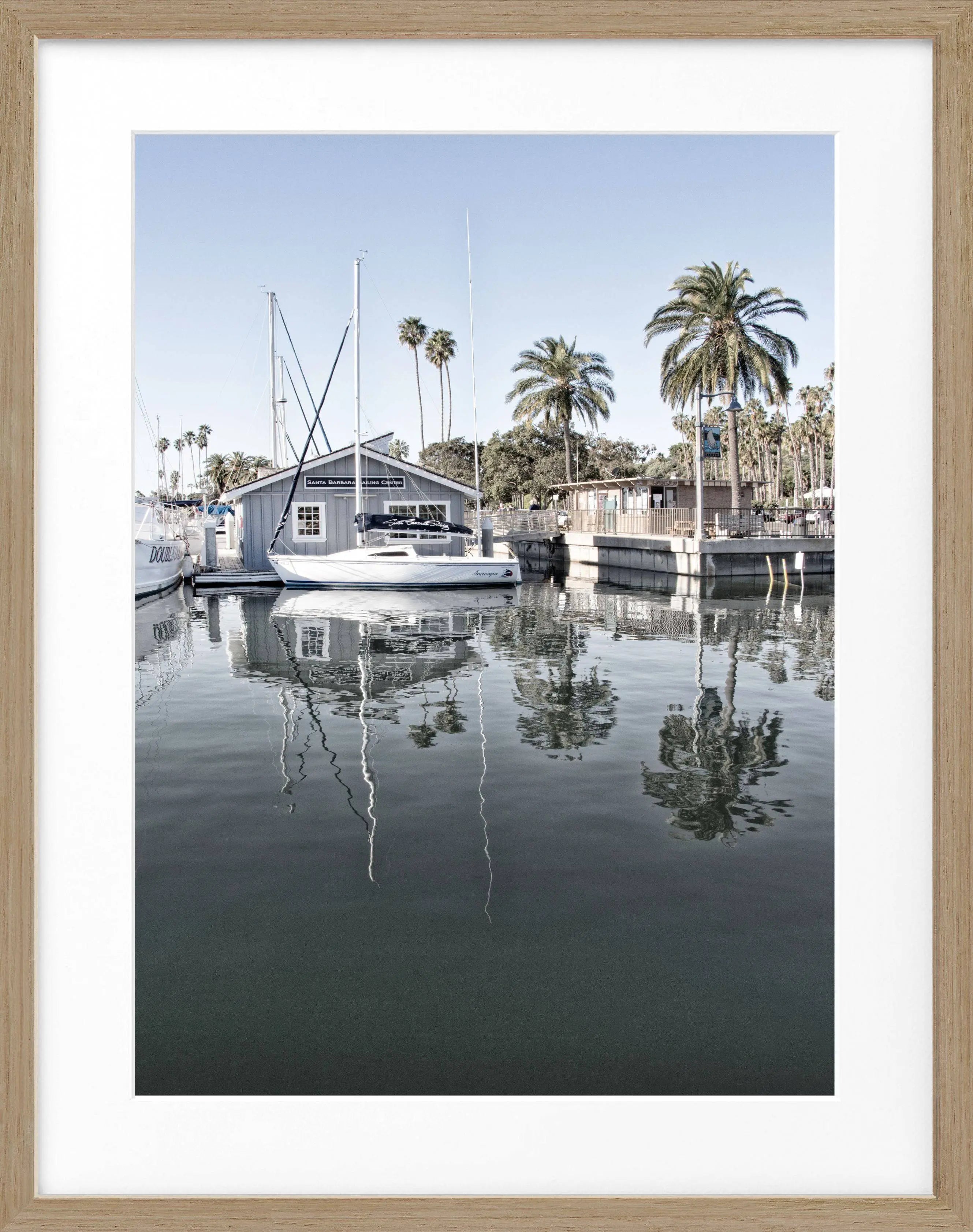 Poster mit Rahmen Kalifornien Santa Barbara ’Boat House’