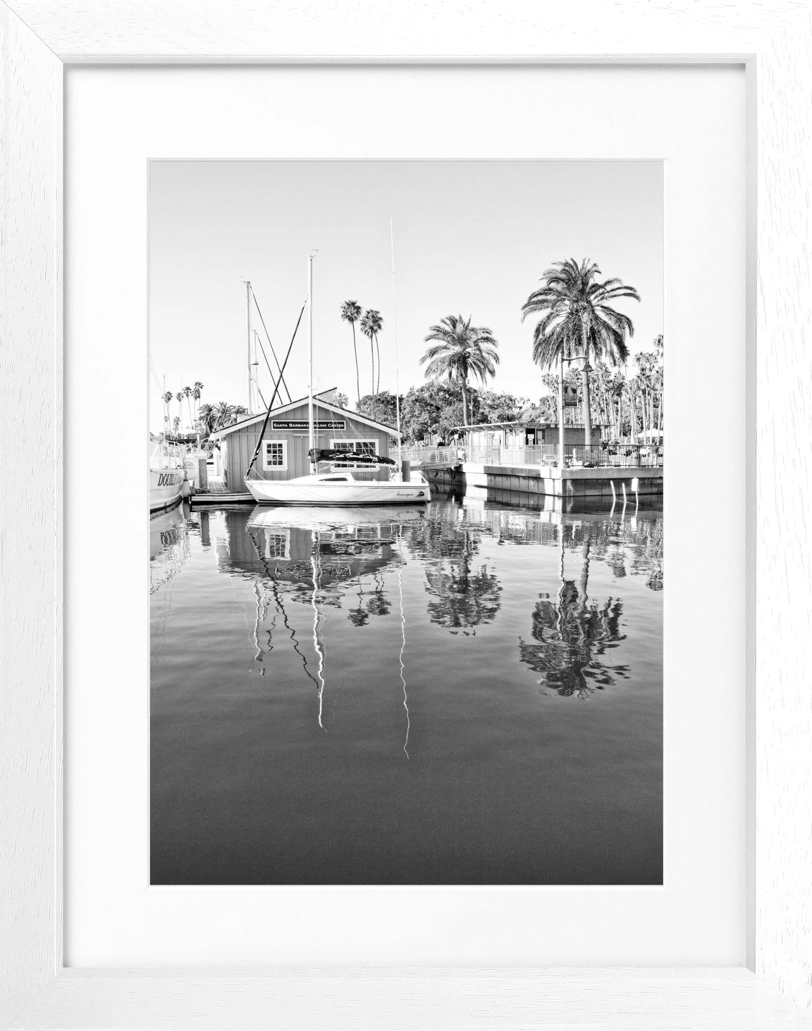 Poster mit Rahmen Kalifornien Santa Barbara ’Boat House’