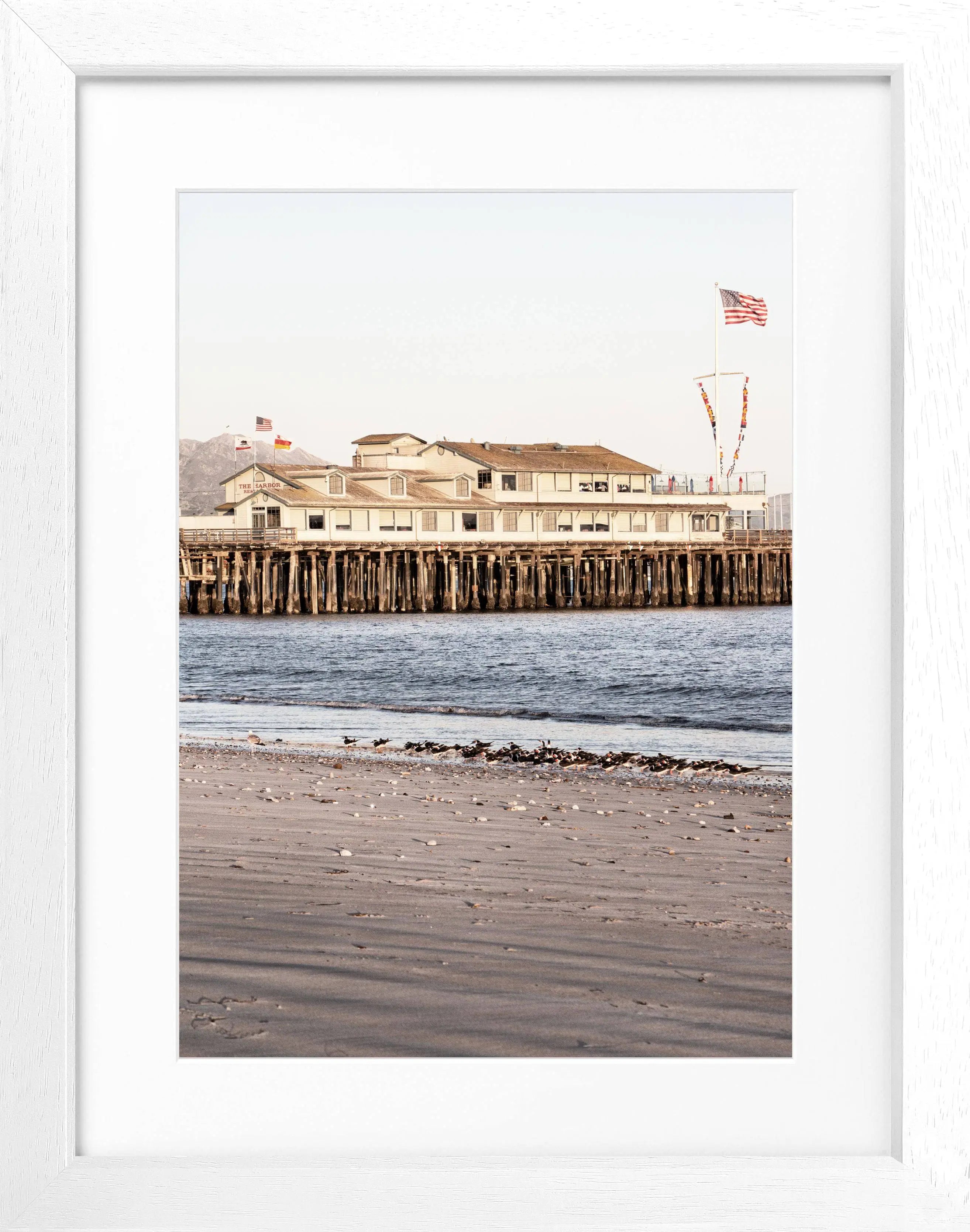 Poster mit Rahmen Kalifornien Santa Barbara ’Pier’ K19