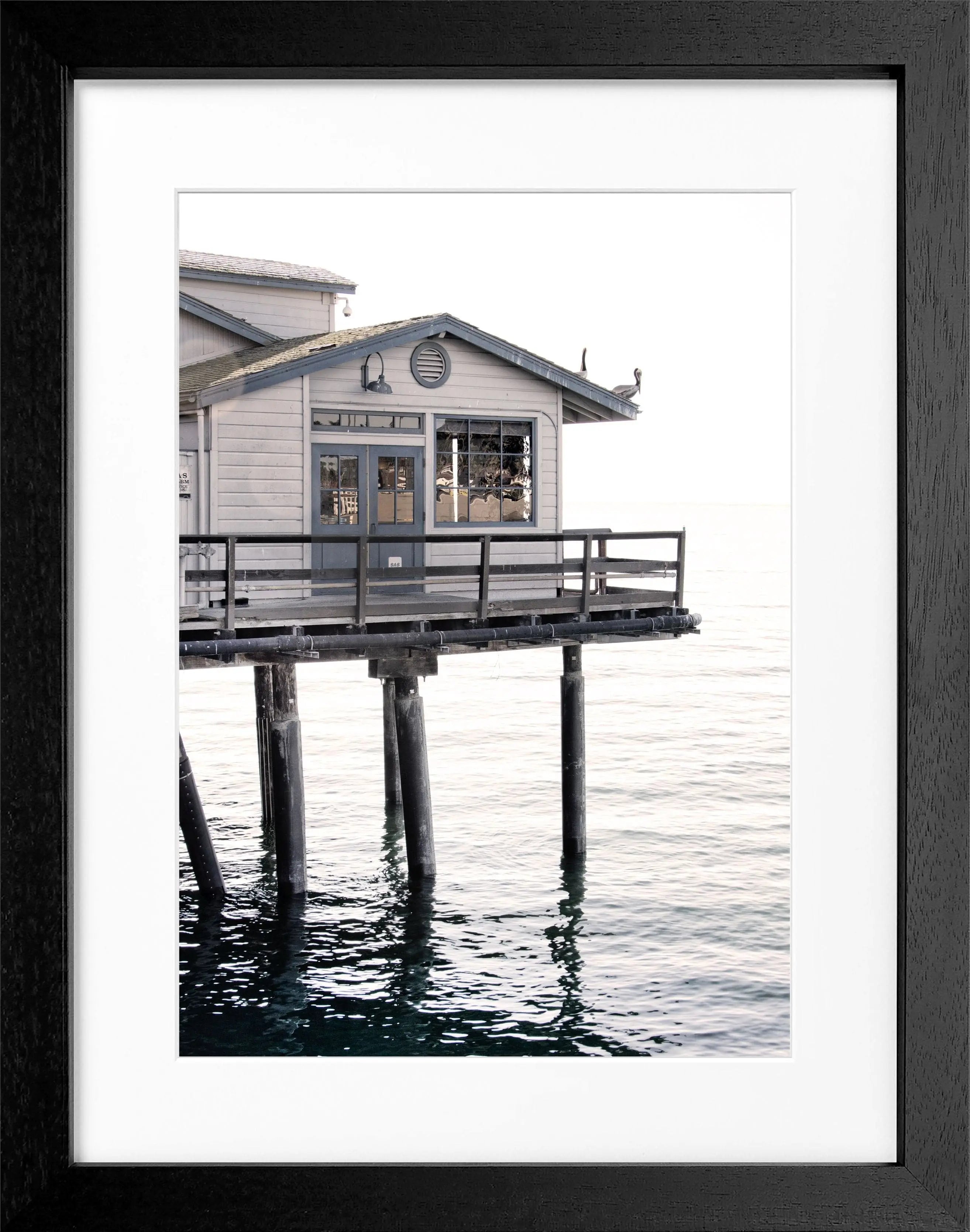 Poster mit Rahmen Kalifornien Santa Barbara ’Pier’ K27
