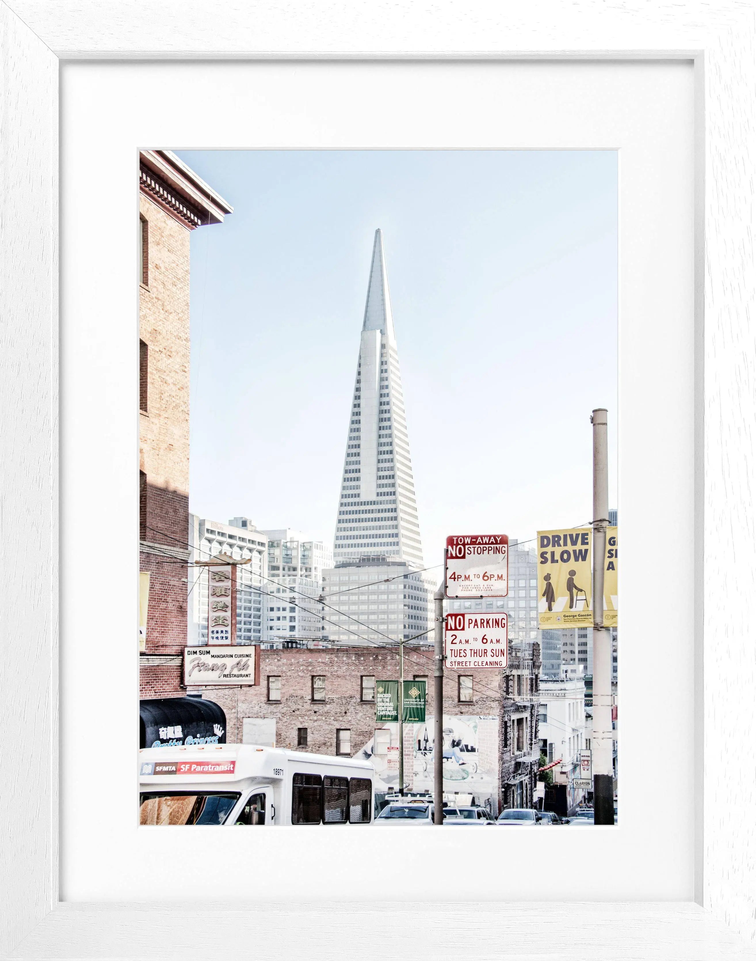 Poster mit Rahmen San Francisco ’Transamerica Pyramid