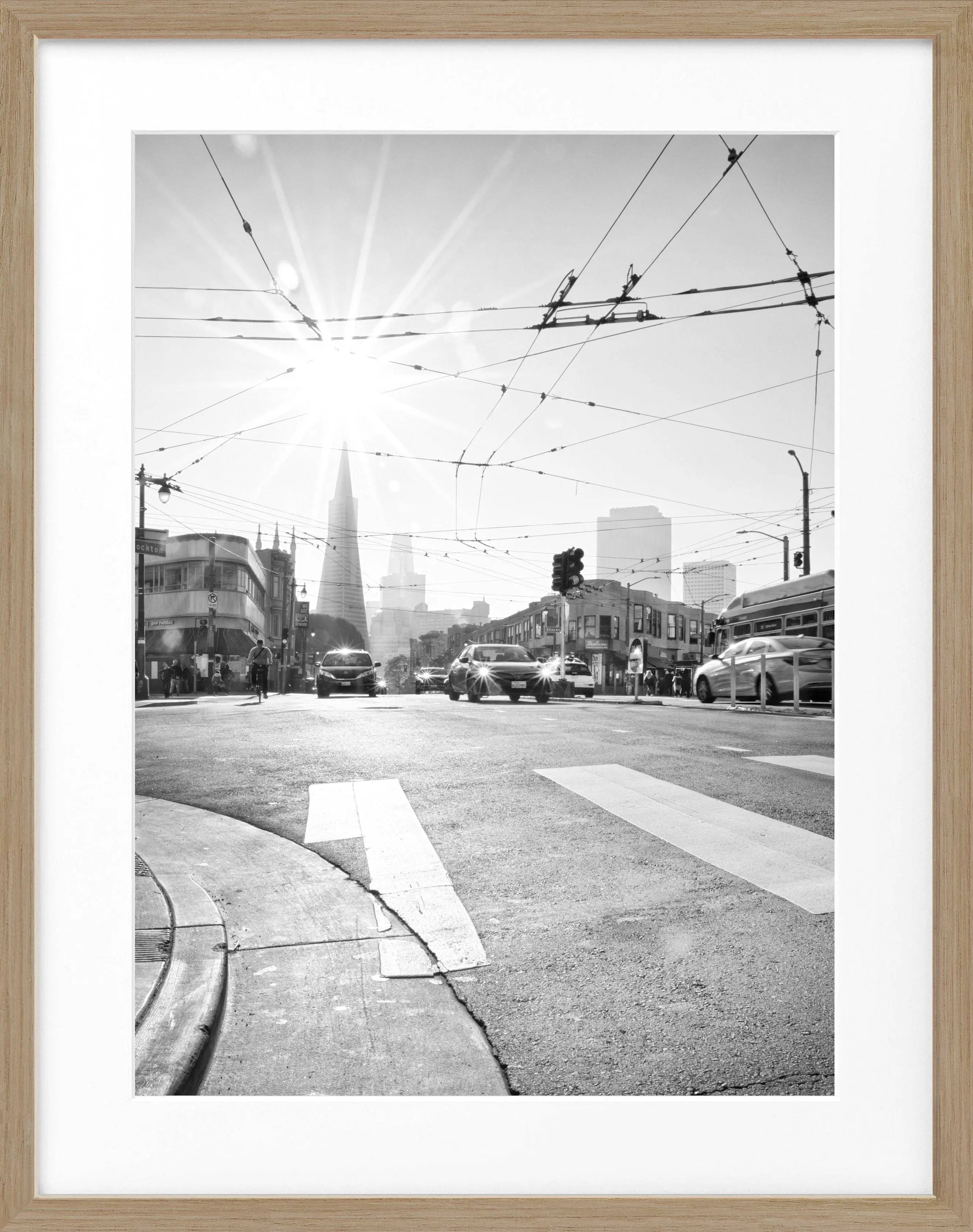 Poster mit Rahmen ’Skyline’ San Francisco SF39 - Wandbilder