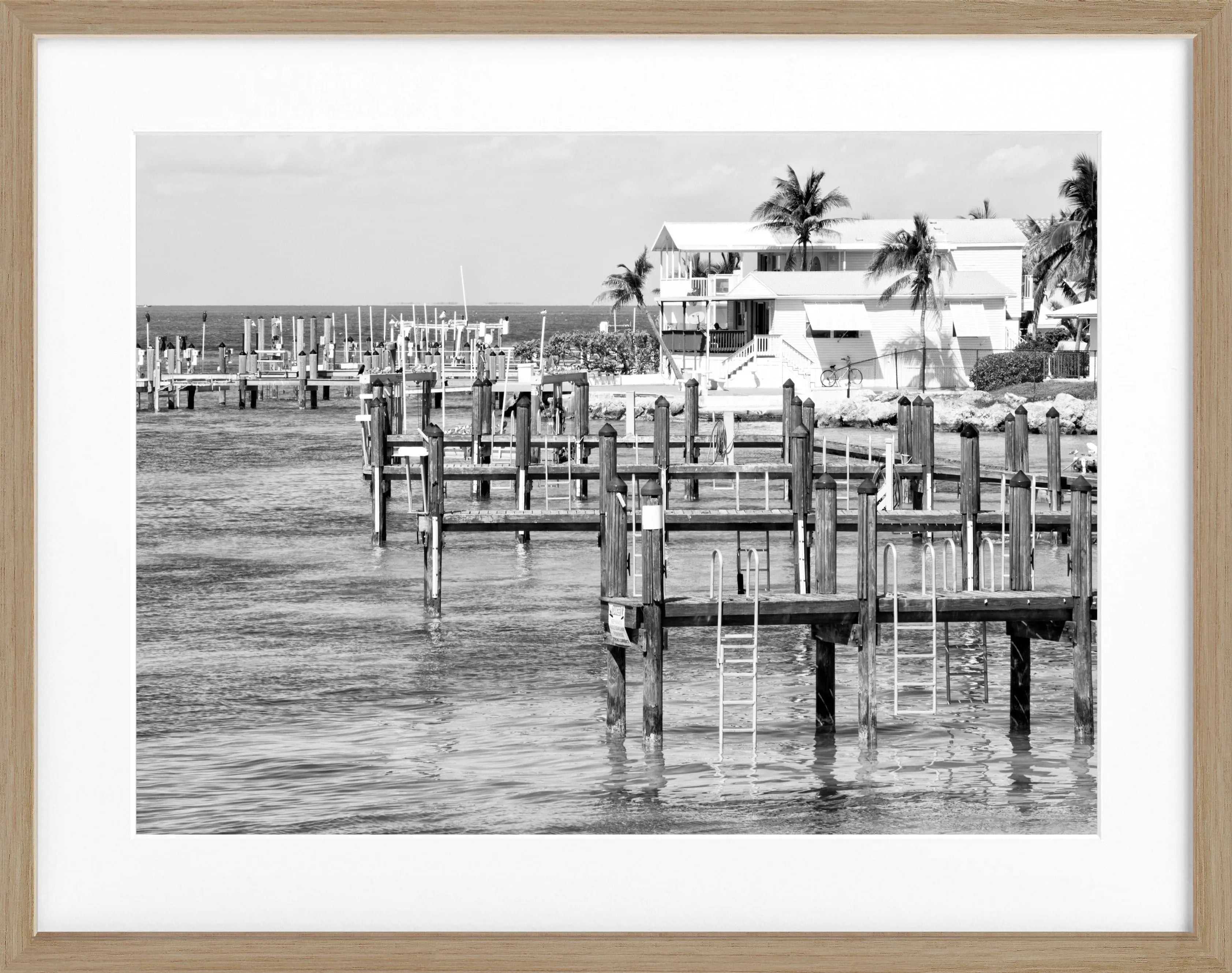 Poster mit Rahmen Florida Keys ’Beach House’ FL04