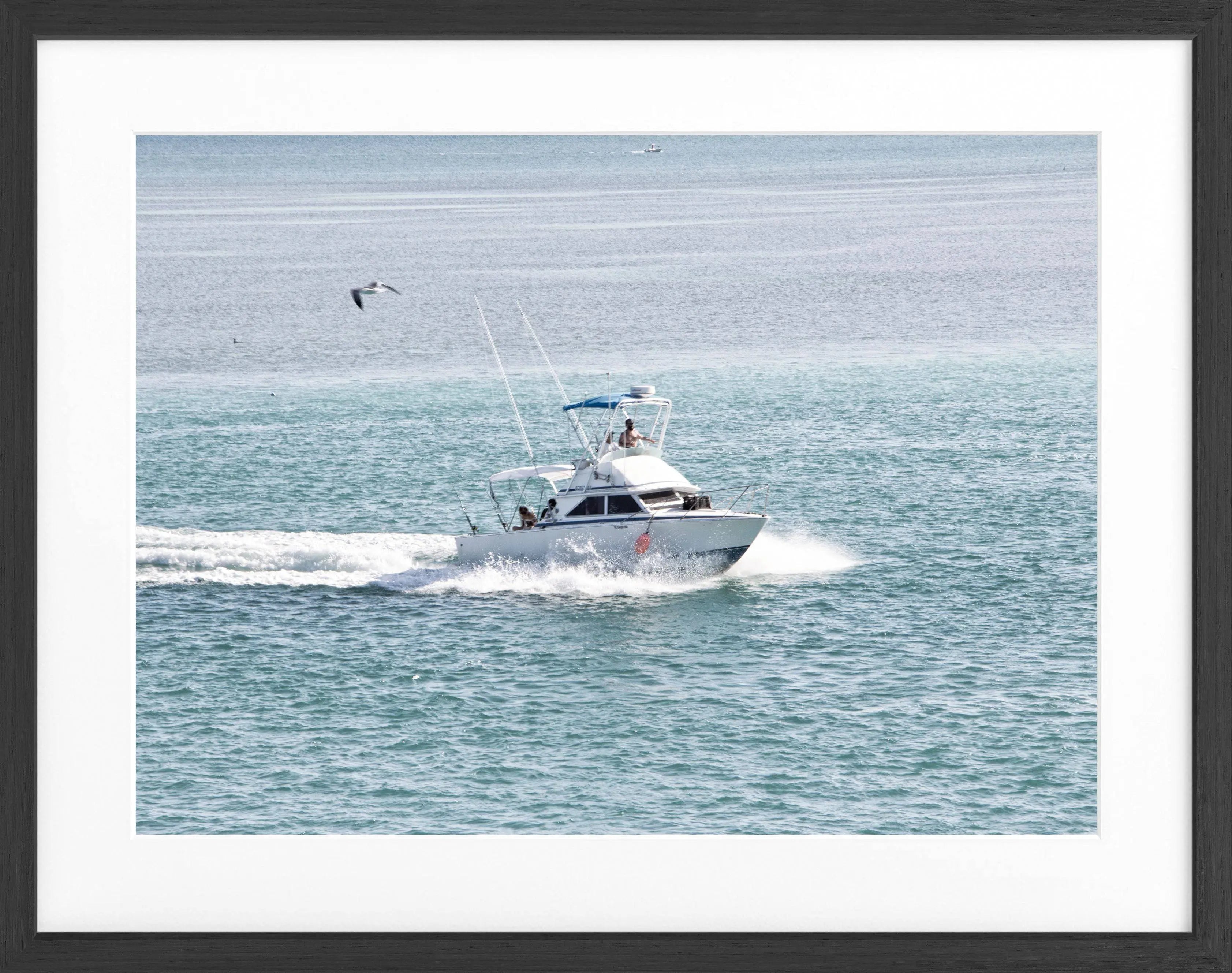 Poster mit Rahmen Florida Keys ’Boat’ FL03 - Wandbilder