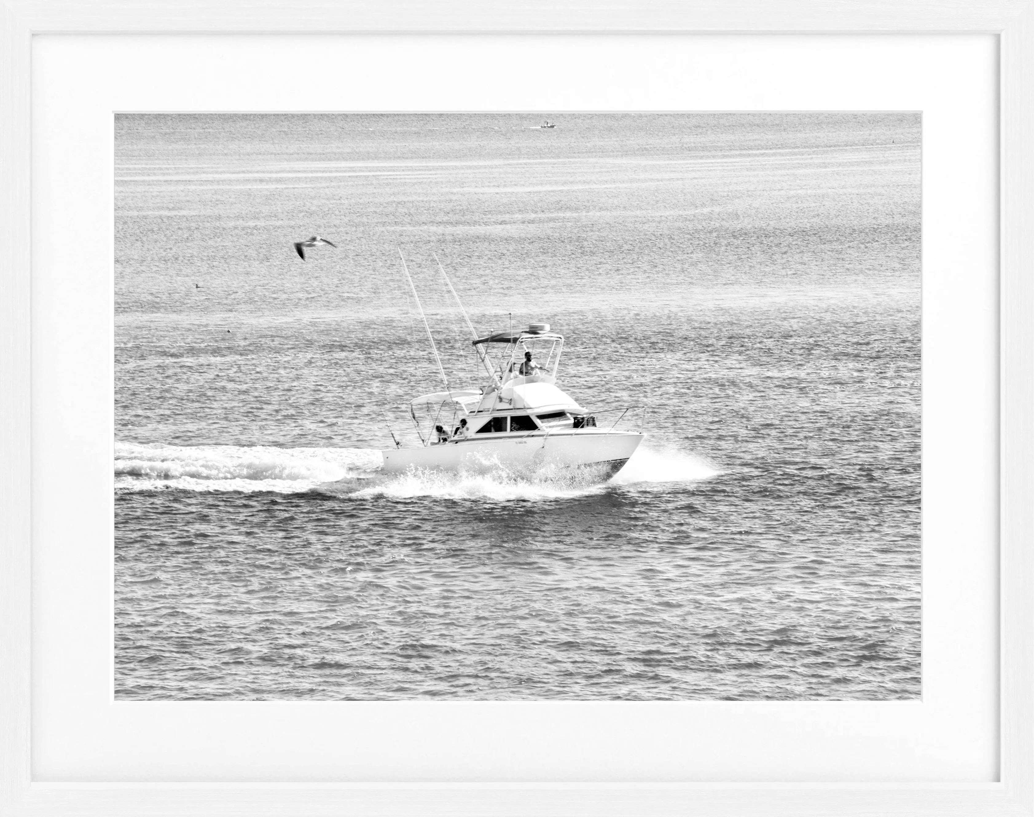 Poster mit Rahmen Florida Keys ’Boat’ FL03 - Wandbilder
