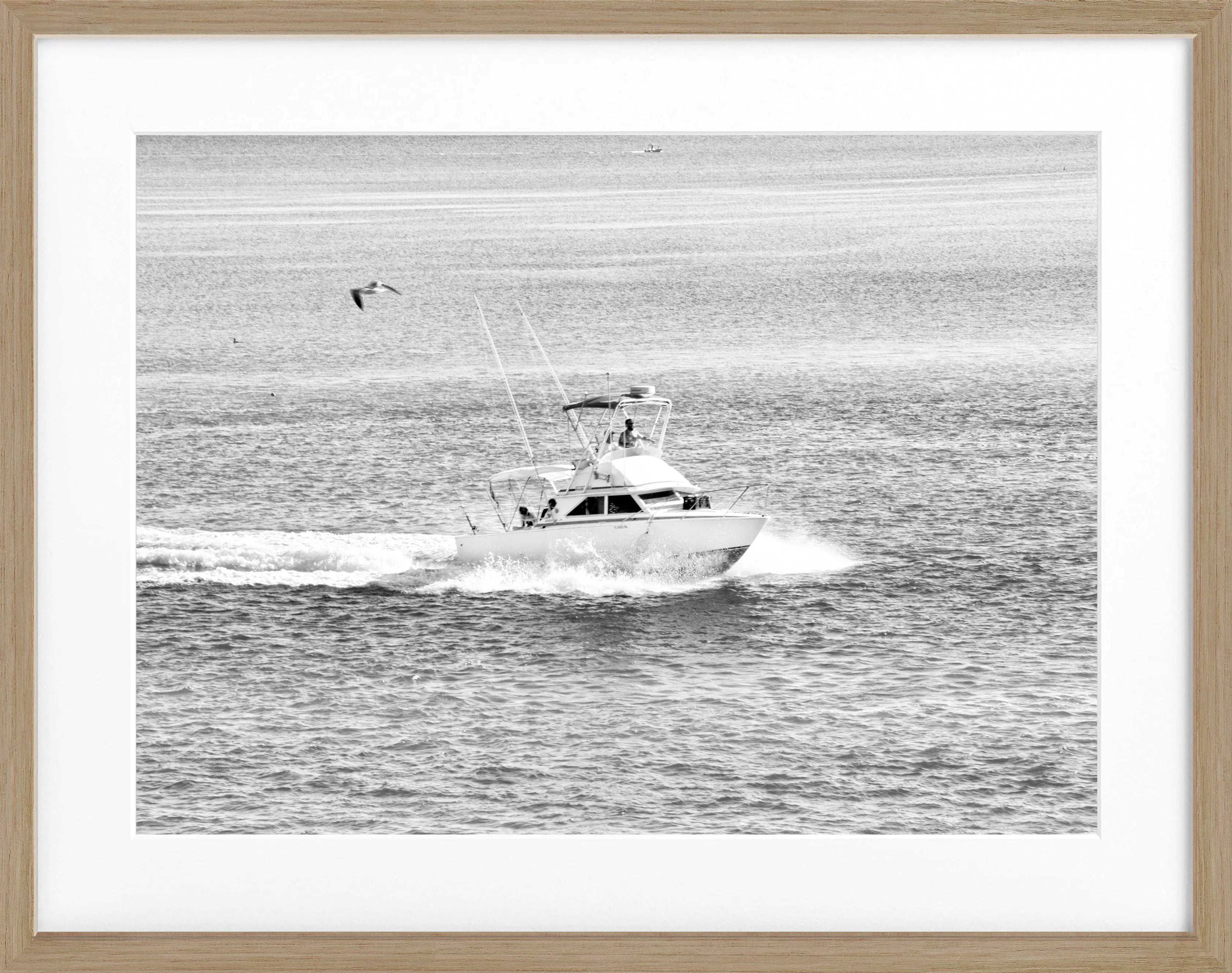 Poster mit Rahmen Florida Keys ’Boat’ FL03 - Wandbilder