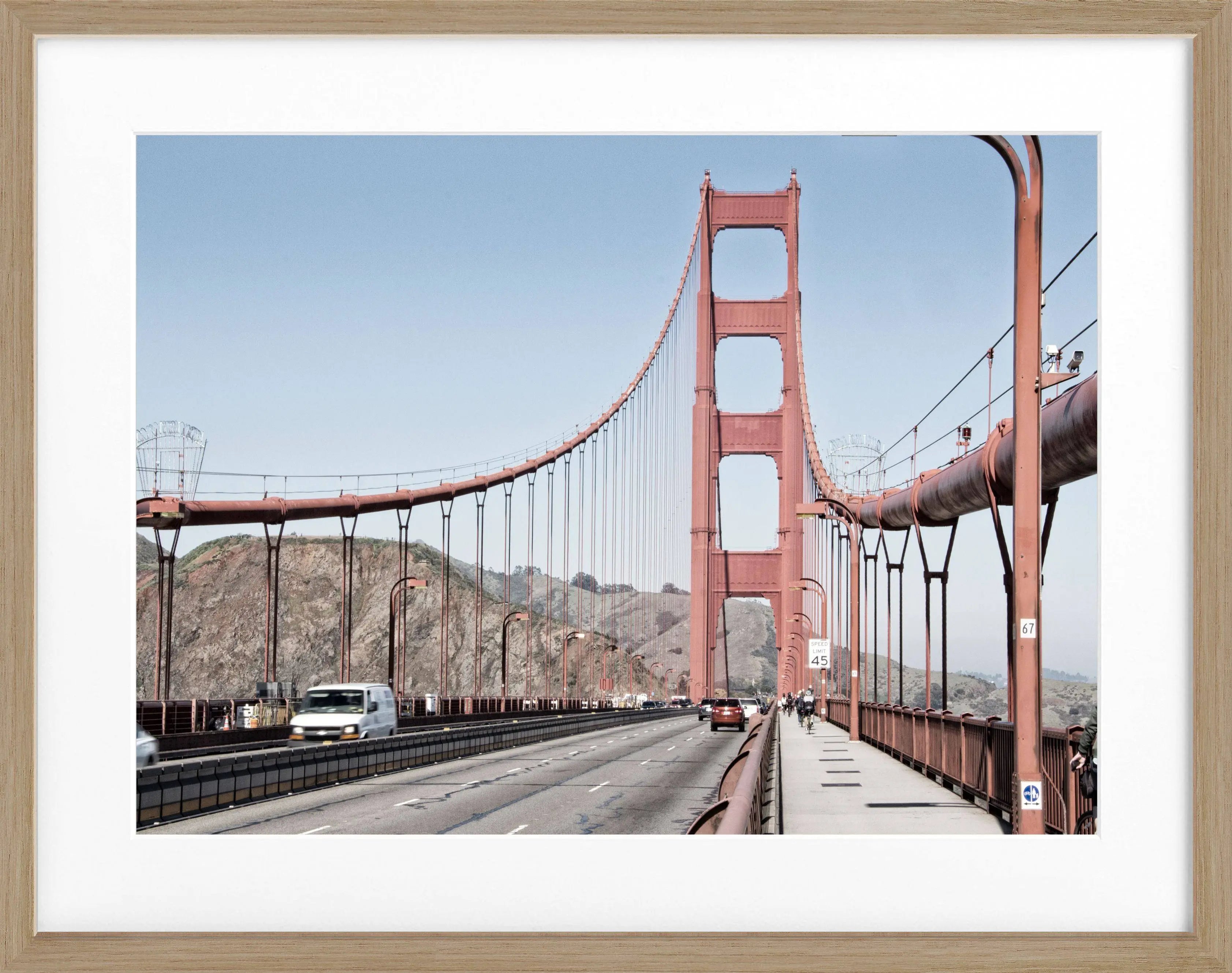 Poster mit Rahmen ’Golden Gate Bridge’ San Francisco SF21