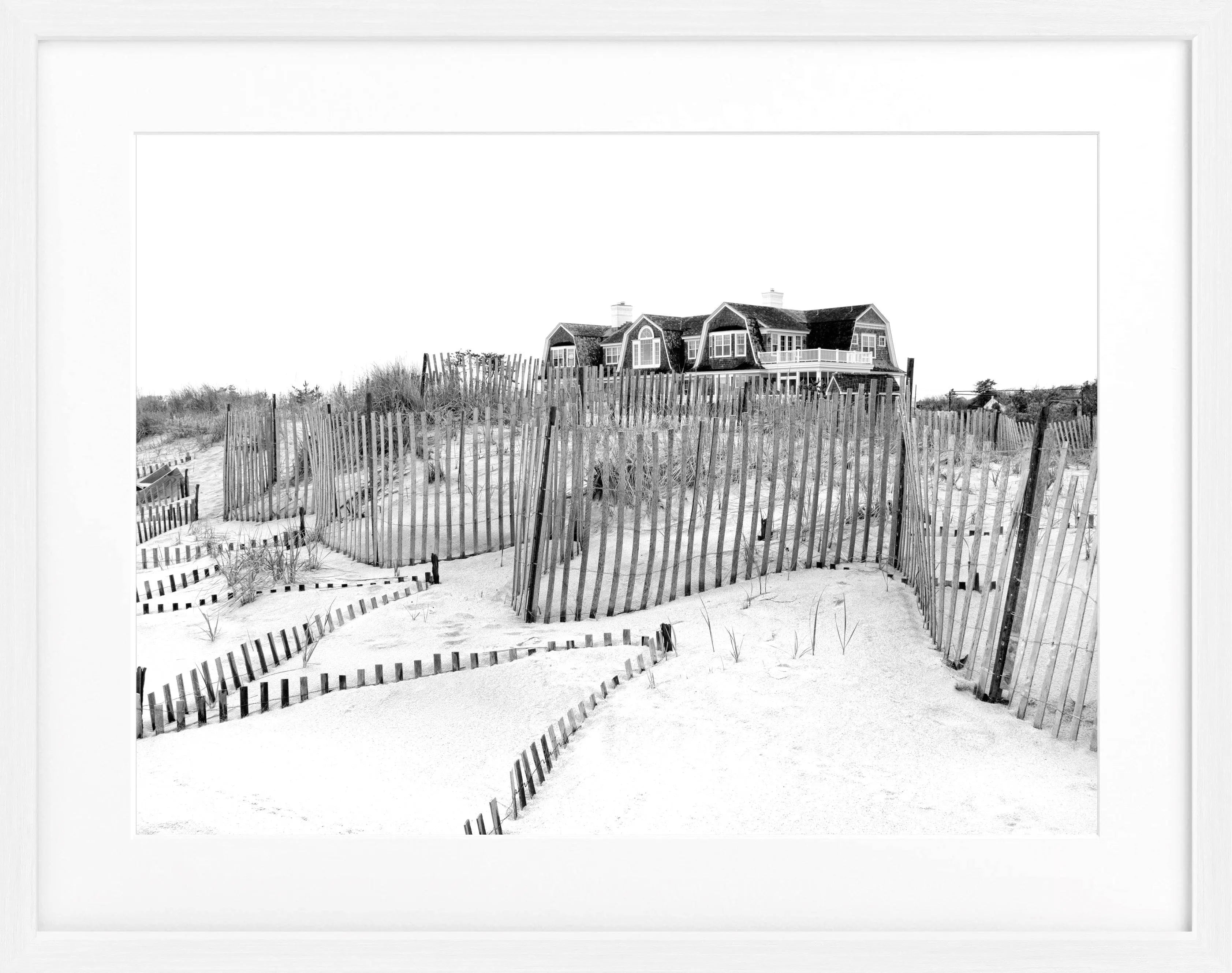 Poster mit Rahmen Hamptons Long Island ’Beach House’ HM32