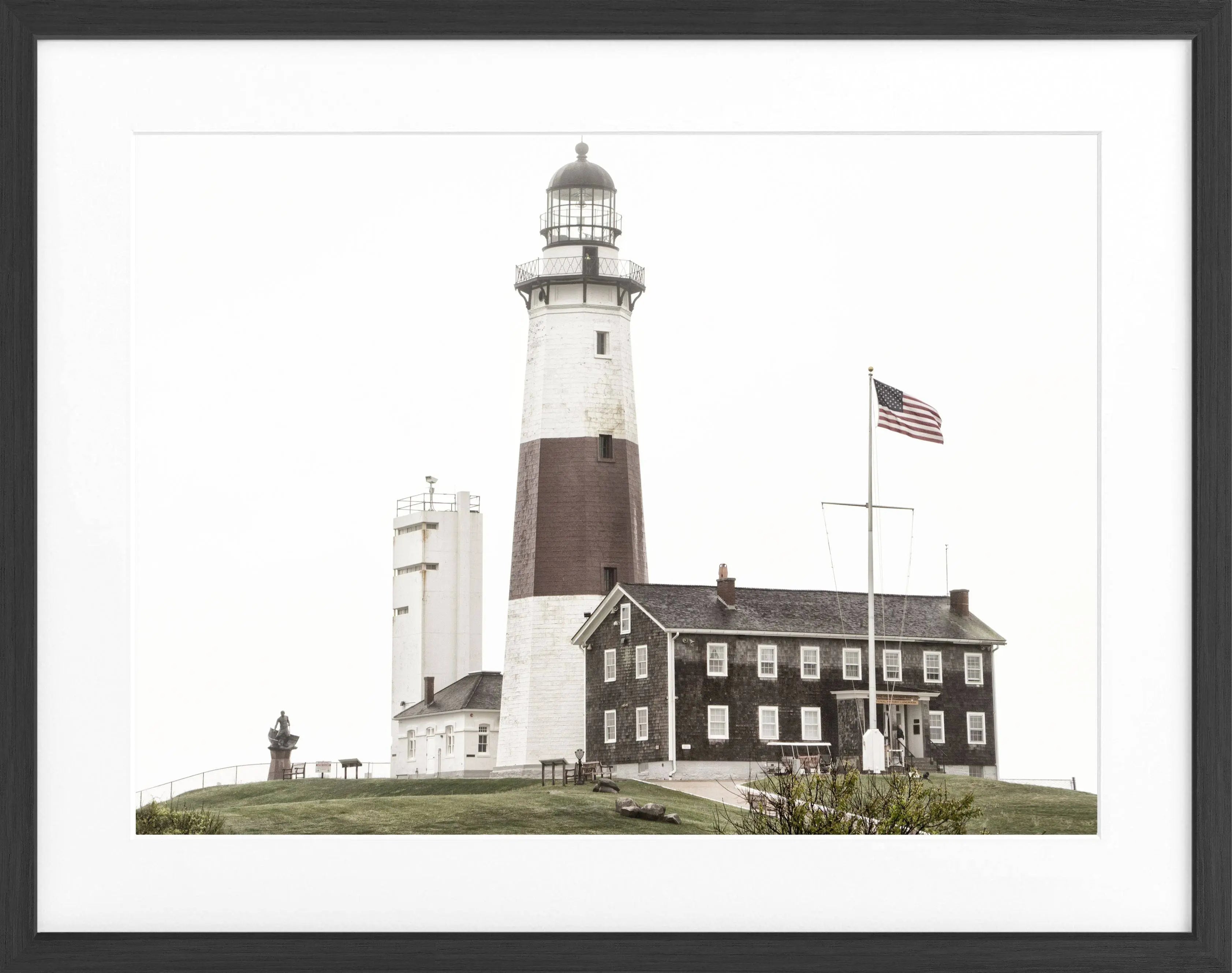 Poster mit Rahmen Hamptons Montauk ’Lighthouse’ HM23
