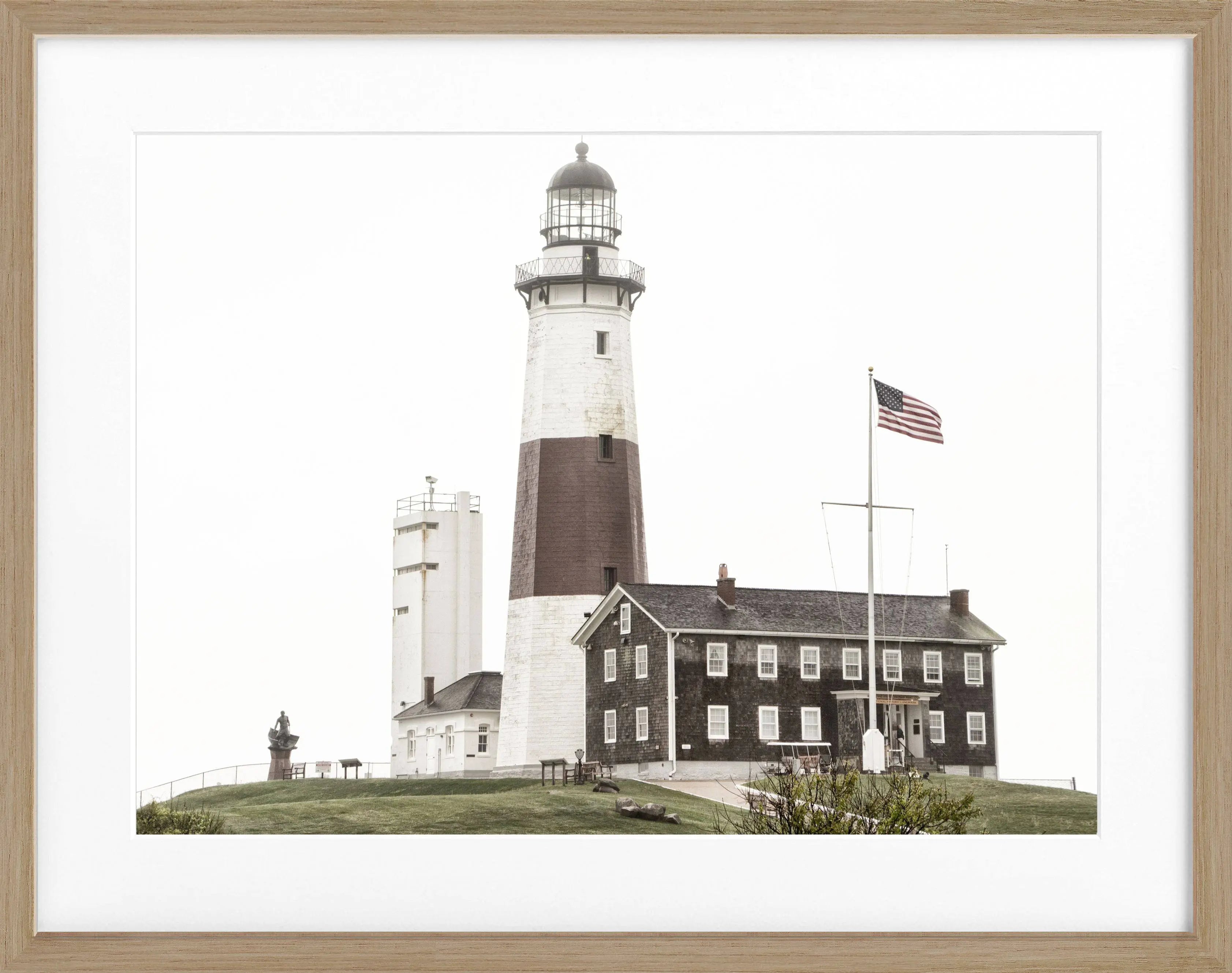 Poster mit Rahmen Hamptons Montauk ’Lighthouse’ HM23