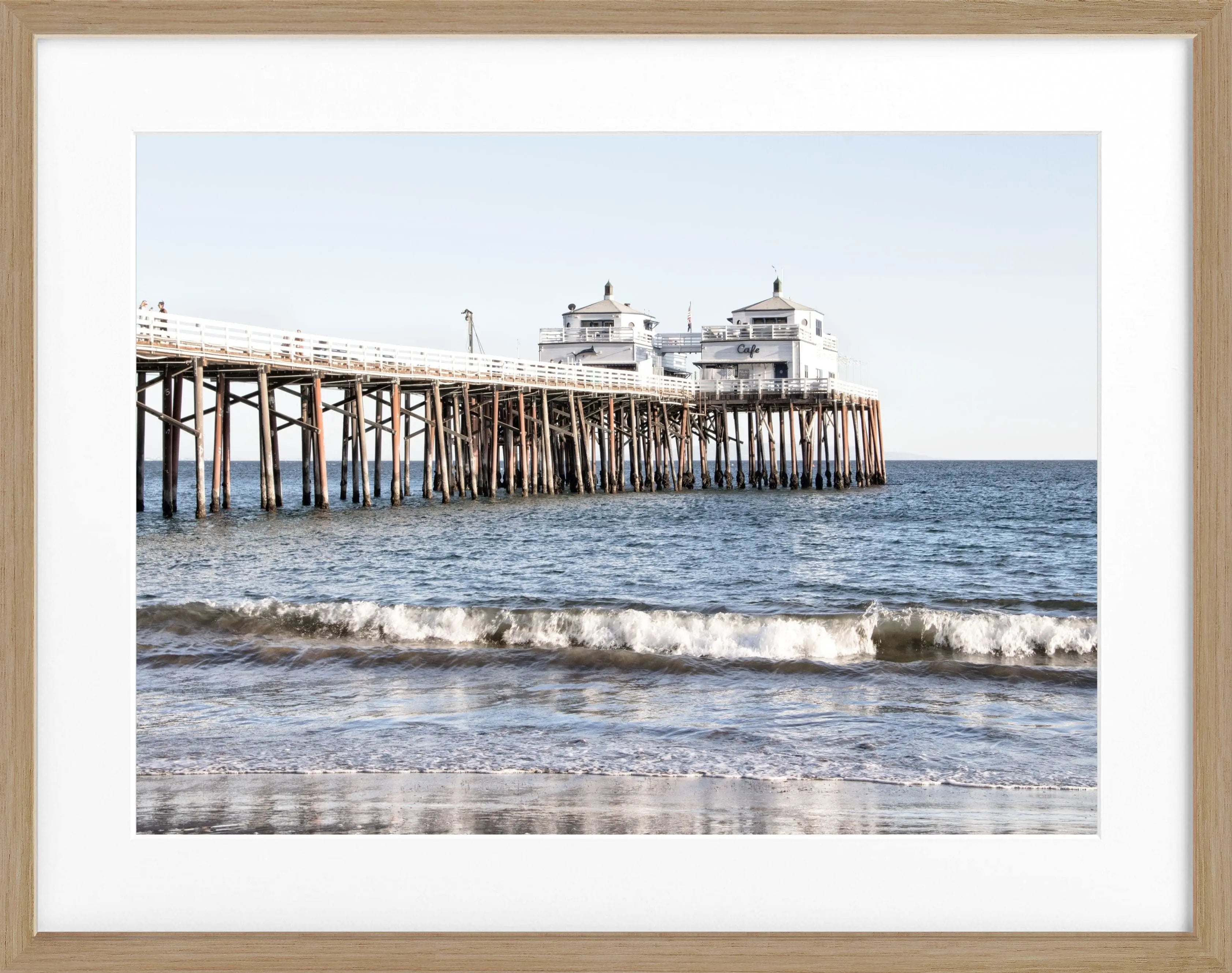 Poster mit Rahmen Kalifornien Malibu Beach ’Pier’ K88