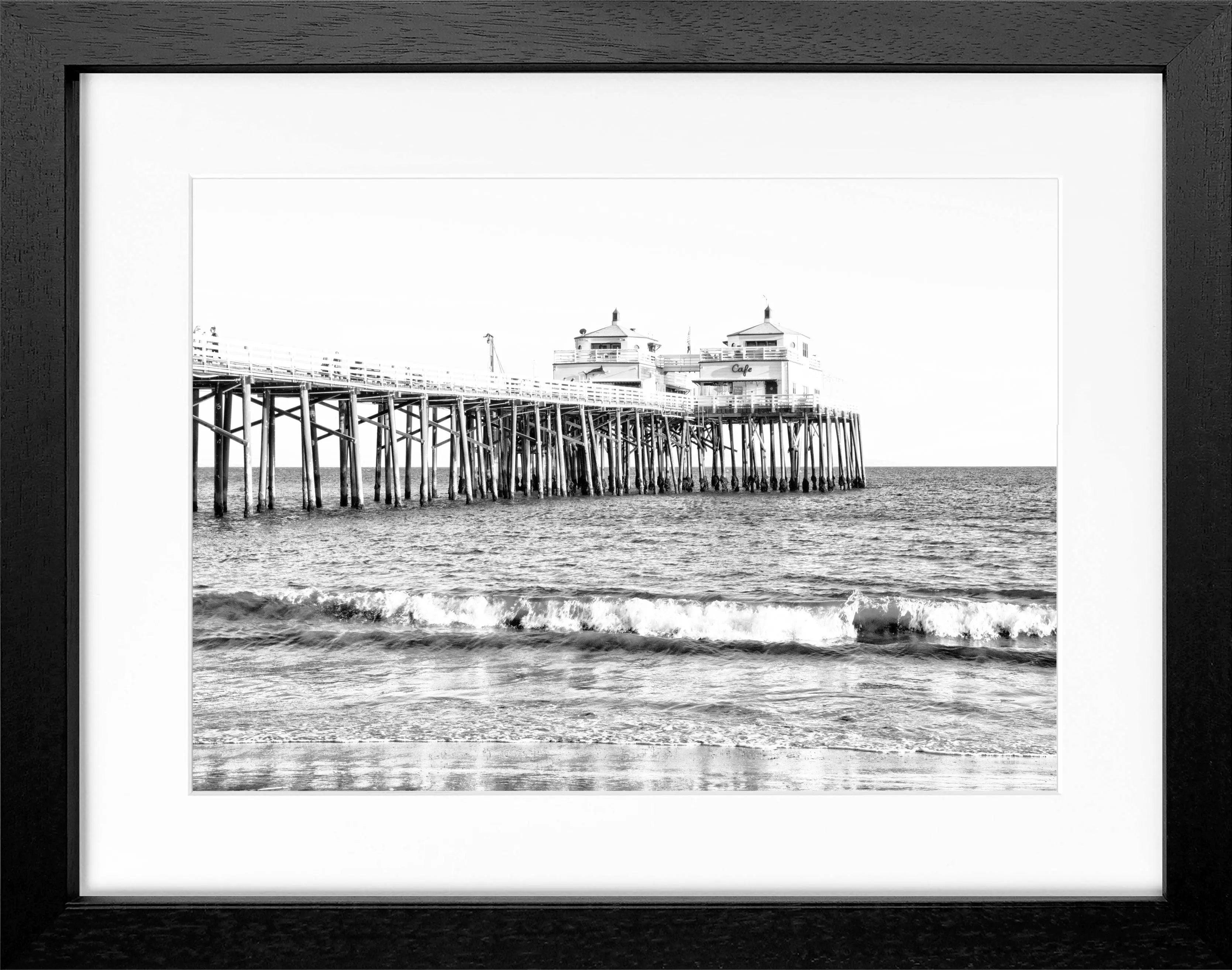 Poster mit Rahmen Kalifornien Malibu Beach ’Pier’ K88