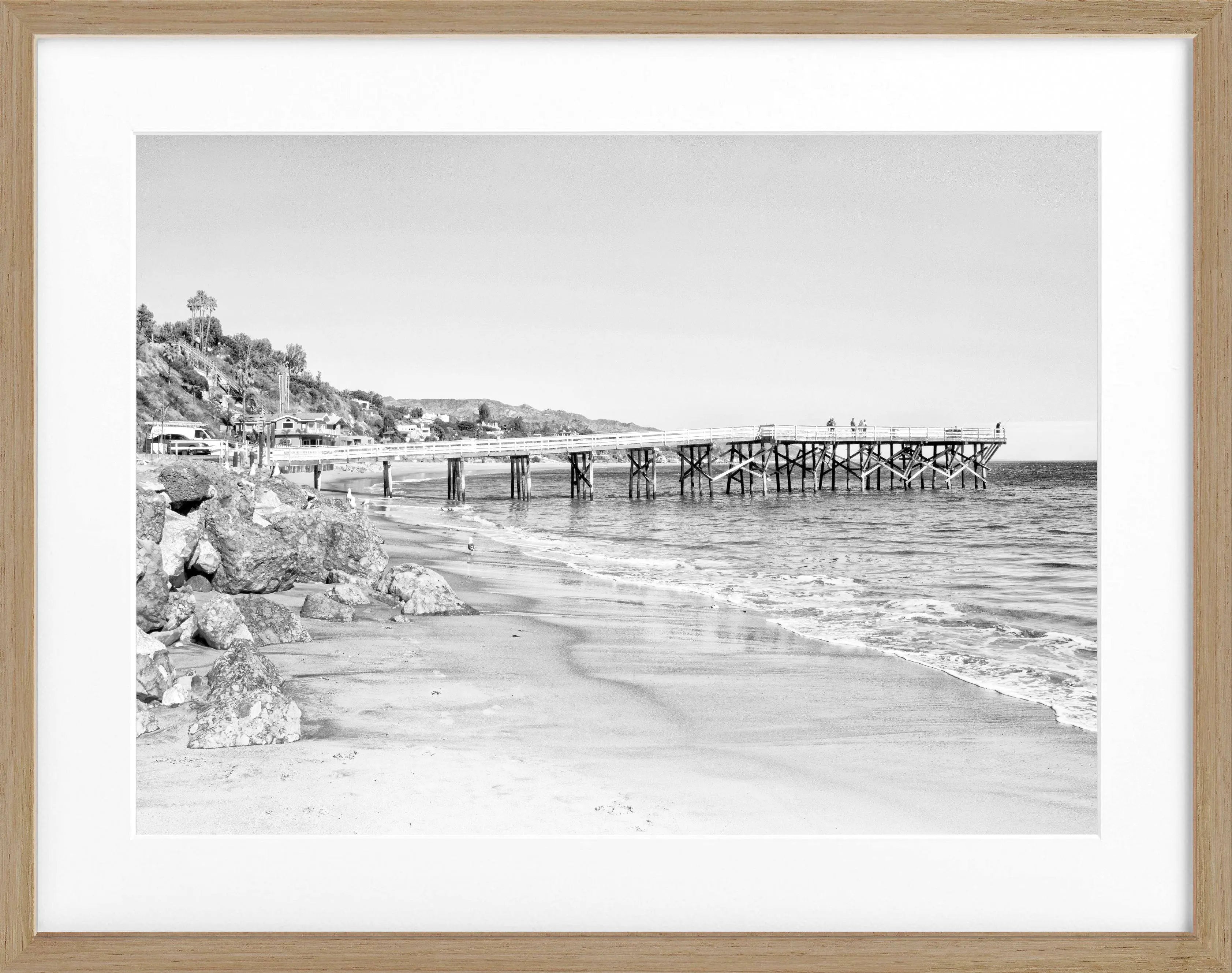 Poster mit Rahmen Kalifornien Malibu ’Pier’ K71 - Wandbilder