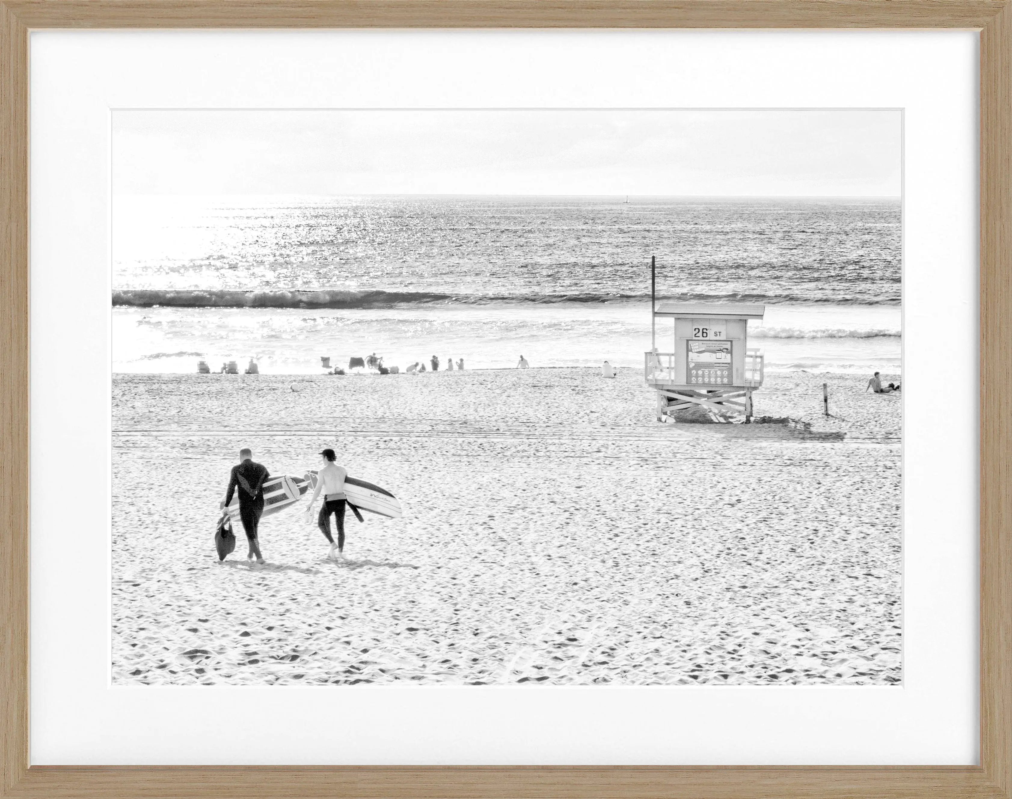 Poster mit Rahmen Kalifornien Manhattan Beach K184