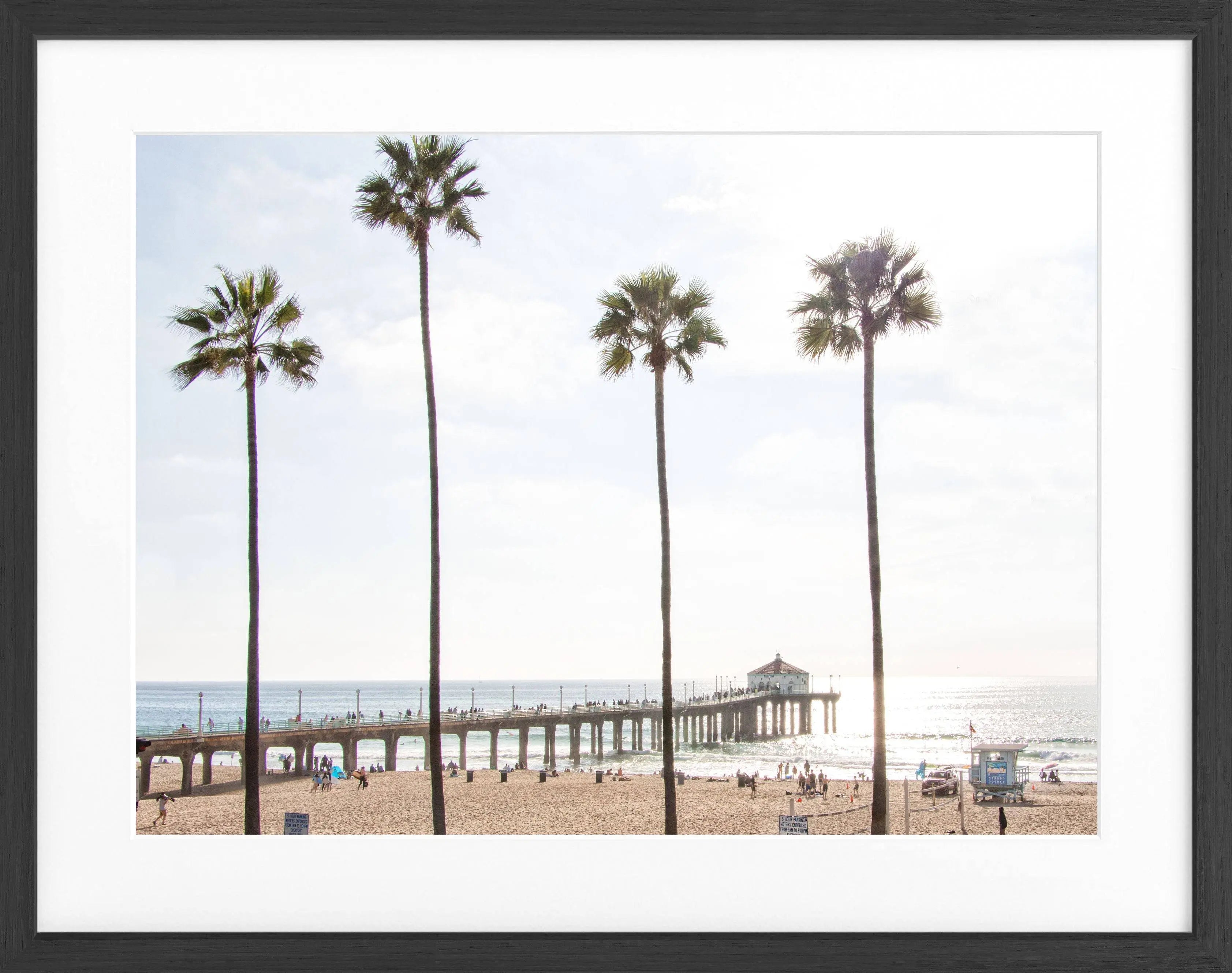 Poster mit Rahmen Kalifornien Manhattan Beach K185
