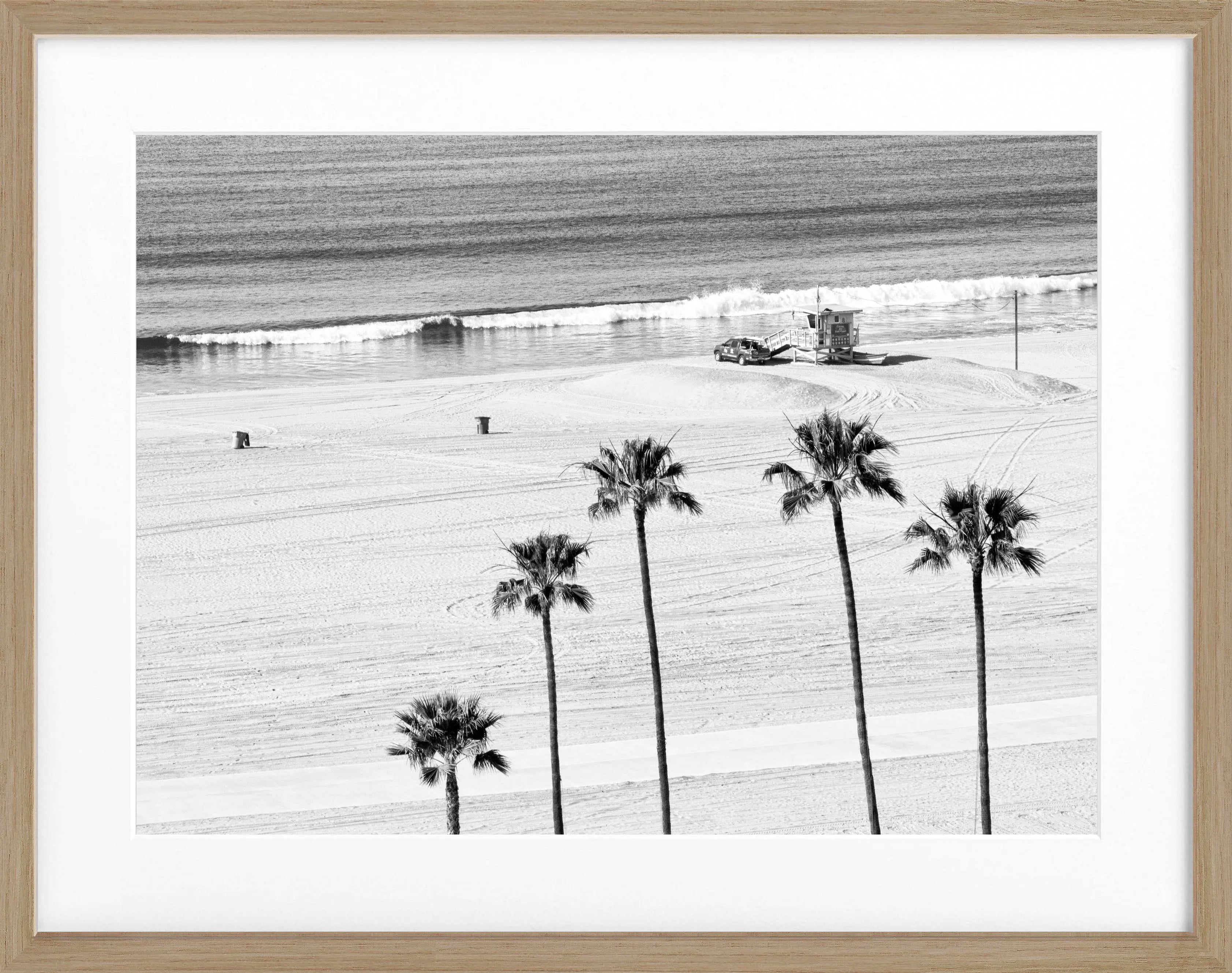 Poster mit Rahmen Kalifornien Santa Monica ’Beach’ K100