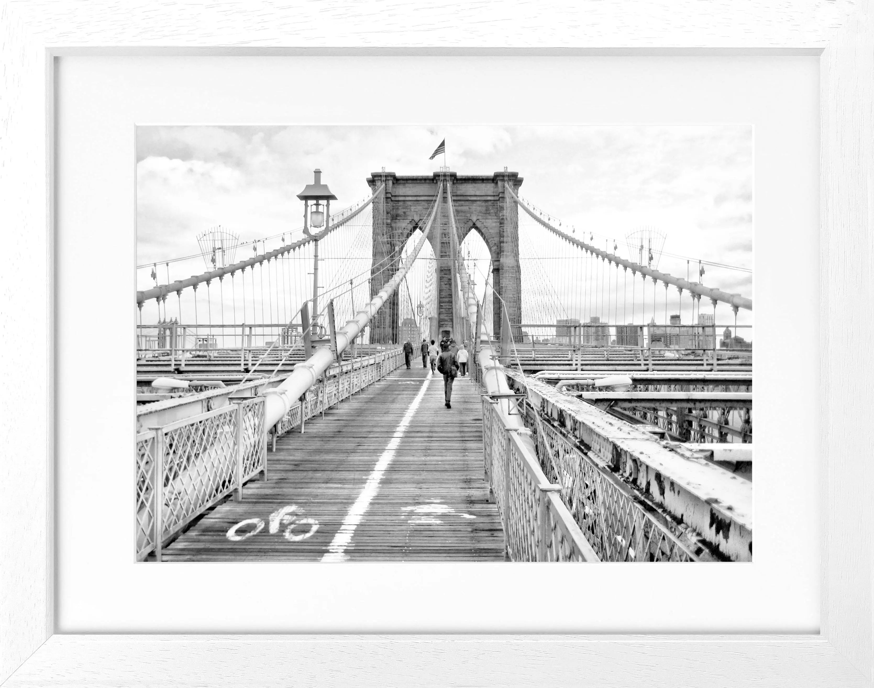 Poster mit Rahmen New York ’Brooklyn Bridge’ NY68