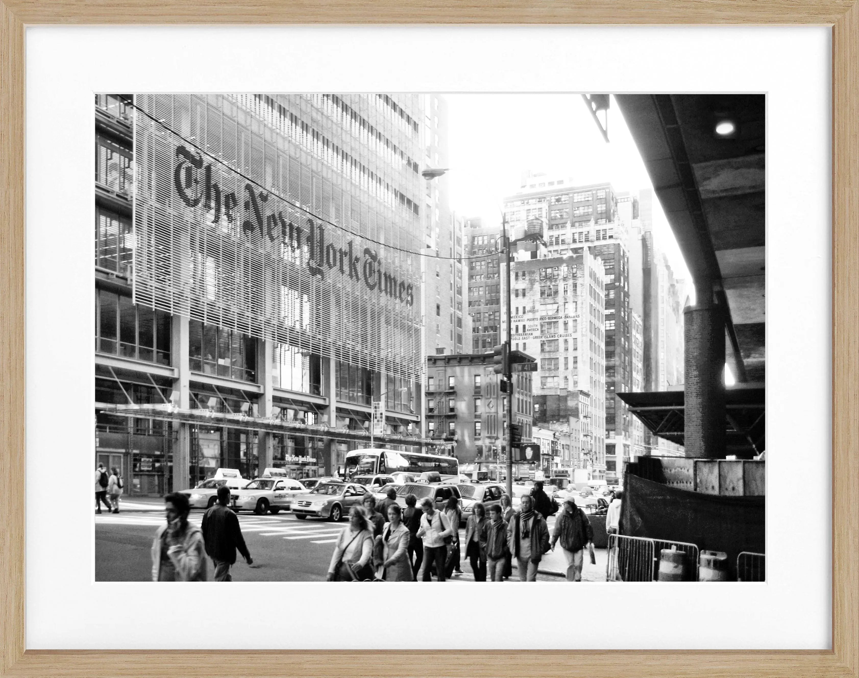 Poster mit Rahmen New York ’New York Times’ NY62