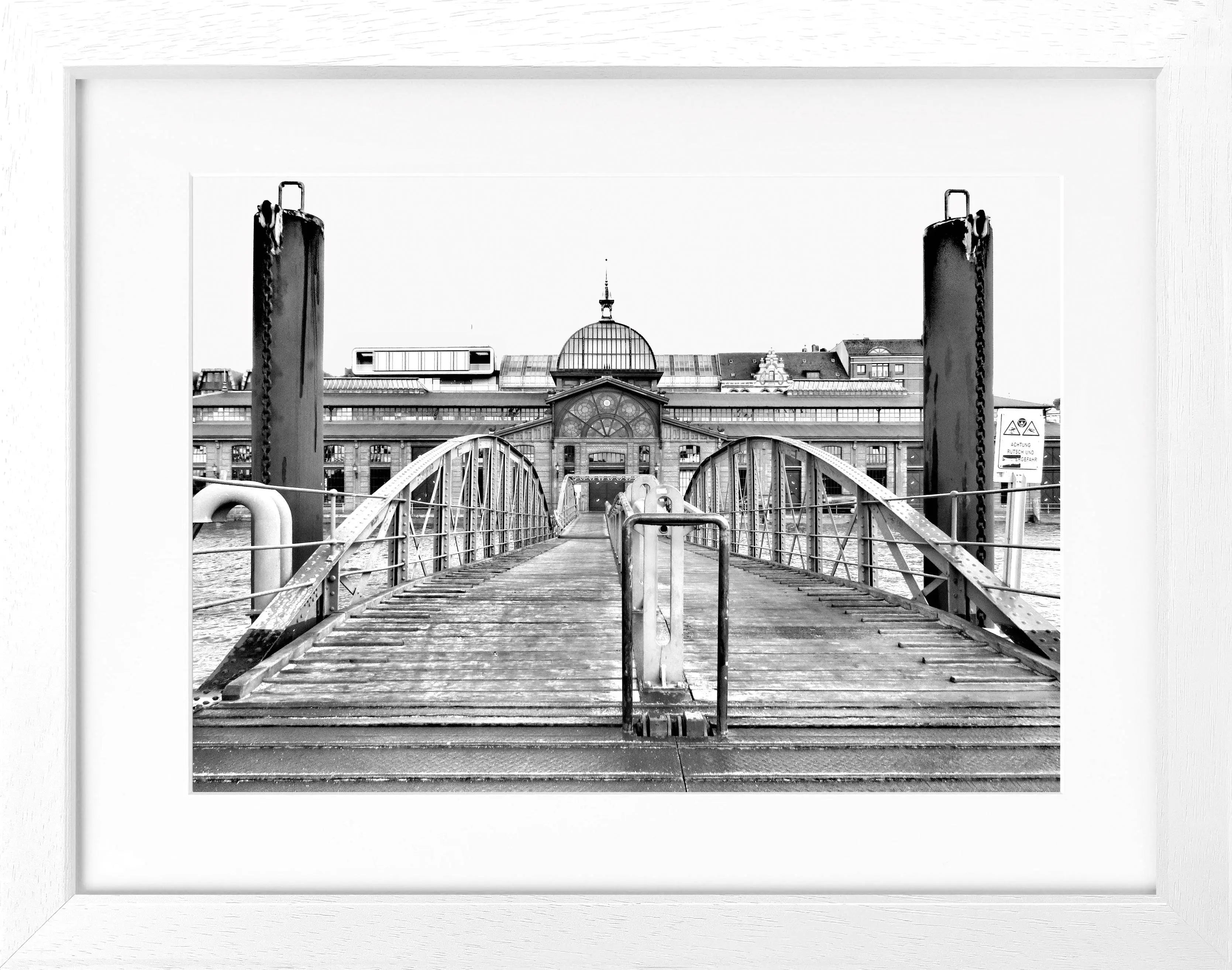 Poster mit Rahmen Hamburg Hafen ’Fischauktionshalle’ HH05