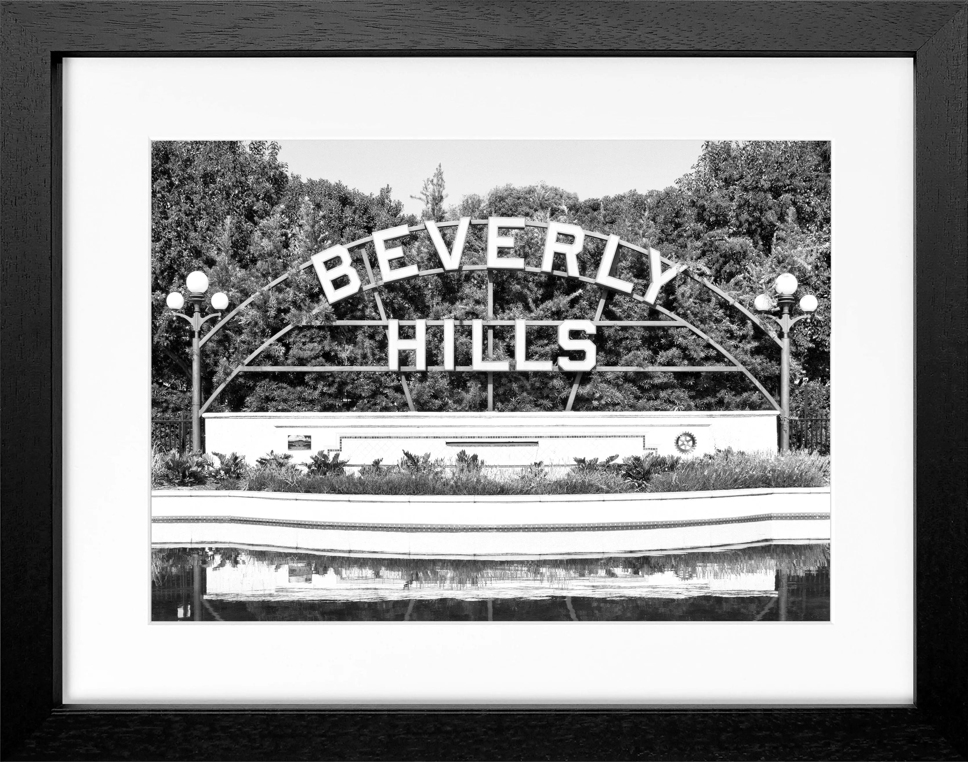 Poster mit Rahmen Kalifornien Beverly Hills Sign HW09