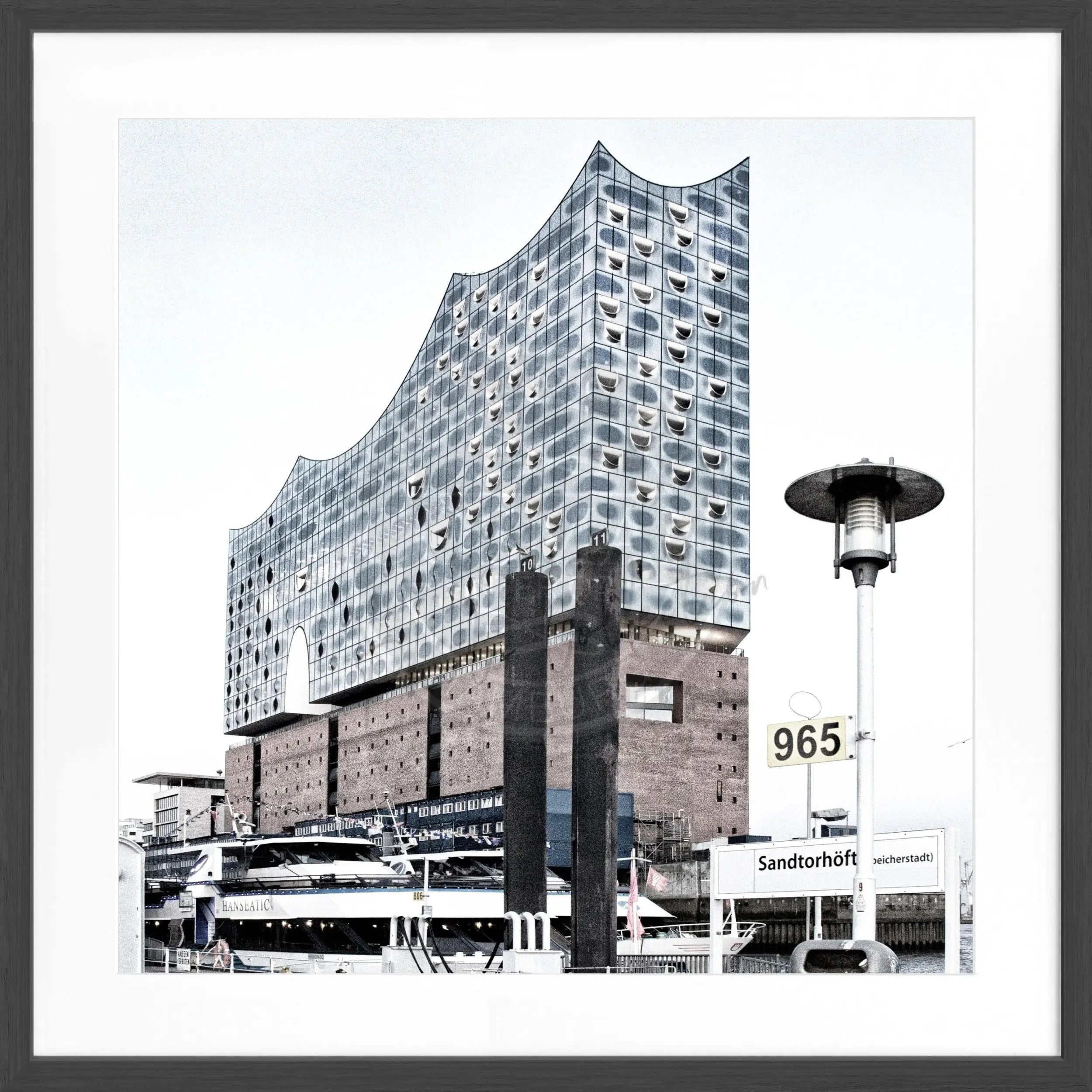 Poster mit Rahmen Hamburg ’Elbphilharmonie’ HH46B by Cosman-Photocollection