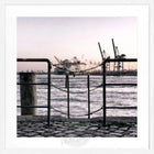 Fotografía enmarcada de la valla del puerto de Hamburgo | HH30