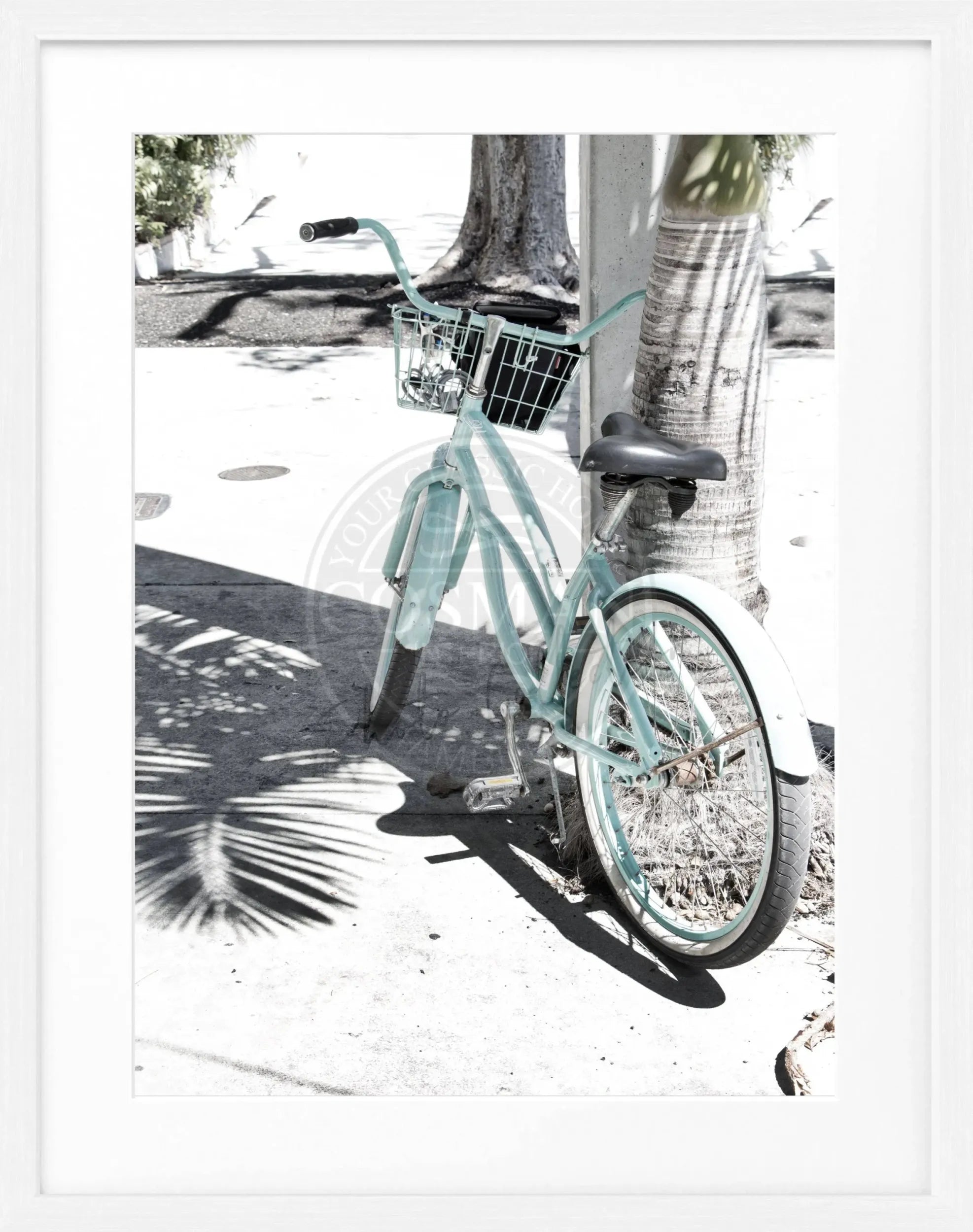 Poster mit Rahmen Florida Key West ’Bike’ FL29 by Cosman-Photocollection
